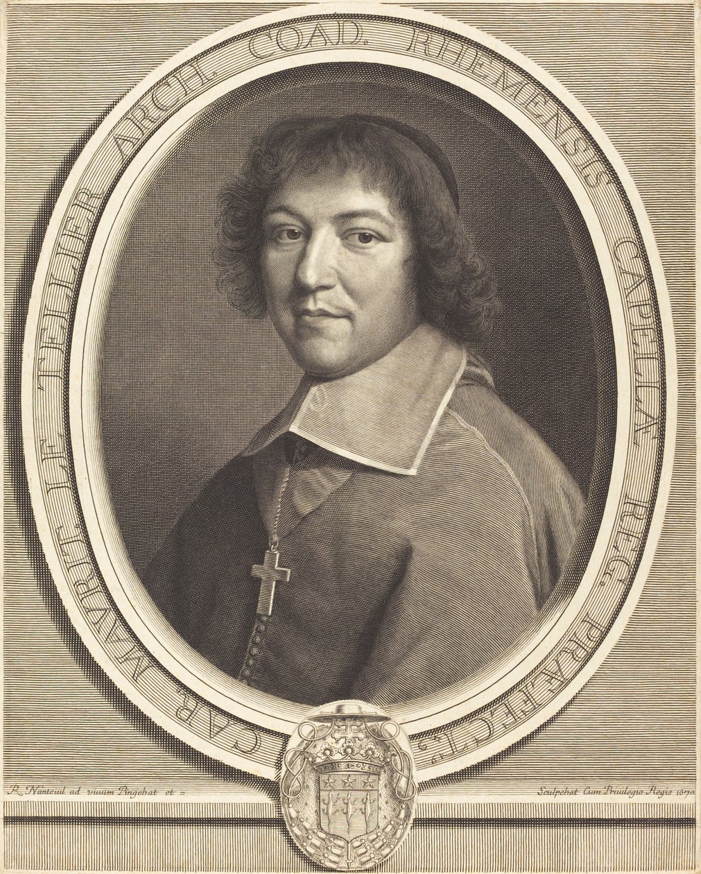 Charles Maurice Le Tellier autorstwa Robert Nanteuil