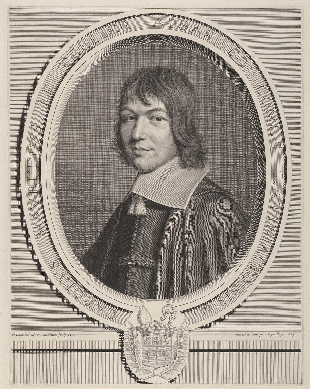 Charles-Maurice Le Tellier, 1663. autorstwa Robert Nanteuil