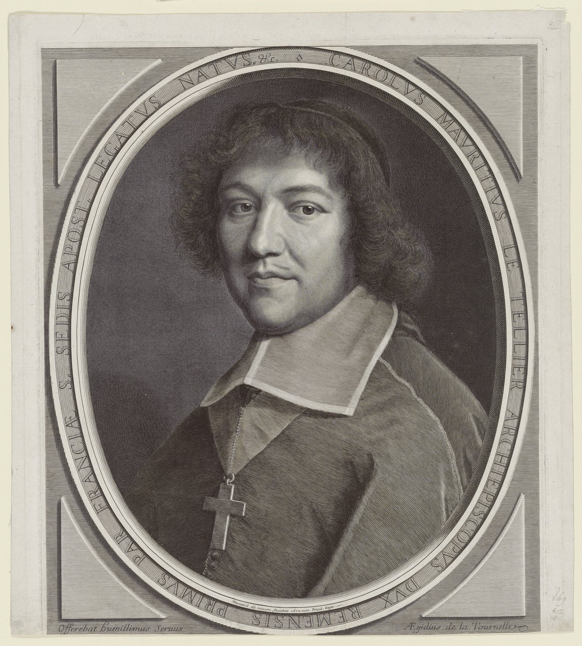 Charles-Maurice Le Tellier, arcybiskup Reims (arcybiskup Reims) autorstwa Robert Nanteuil