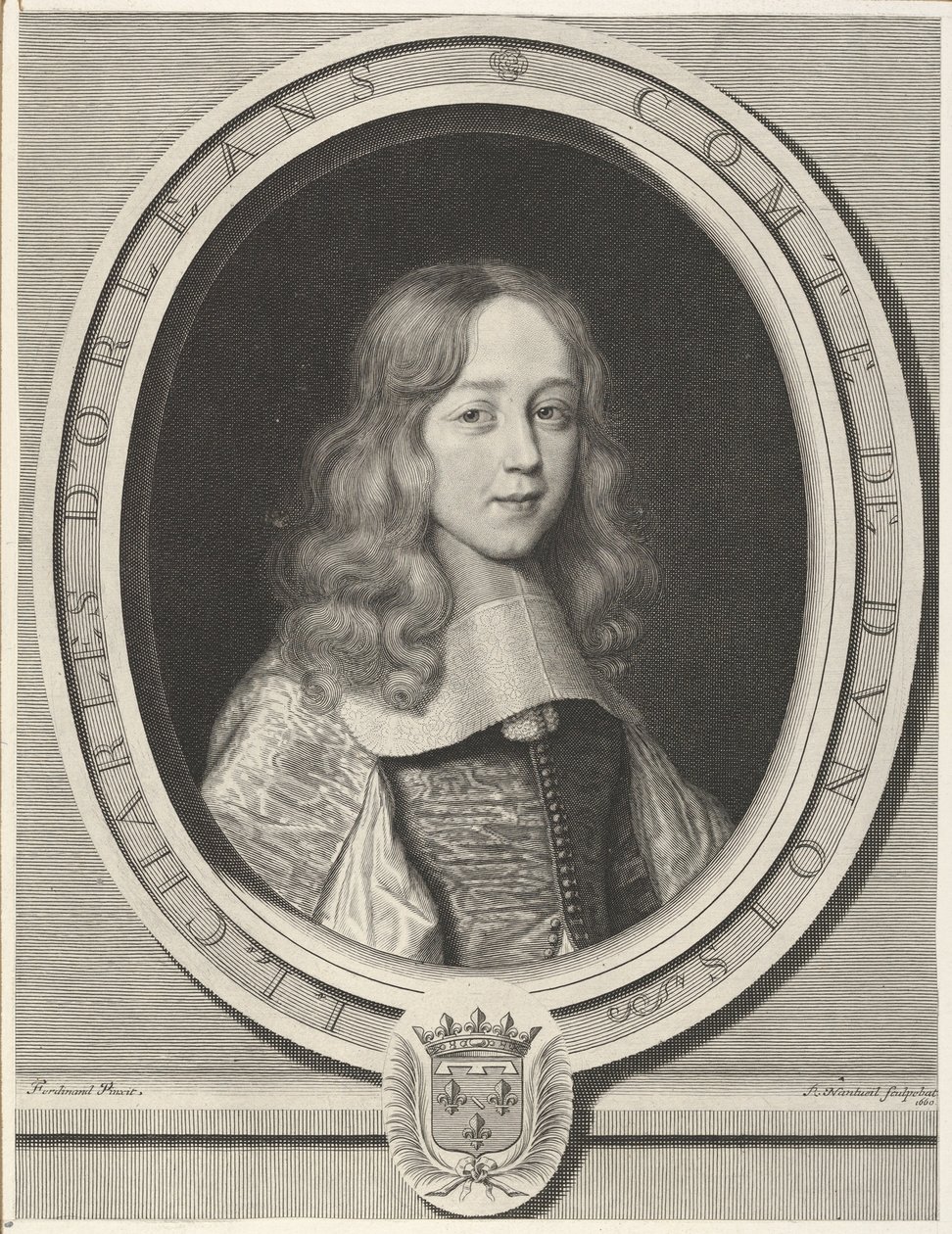 Charles dOrléans-Longueville, hrabia Dunois, 1660. autorstwa Robert Nanteuil