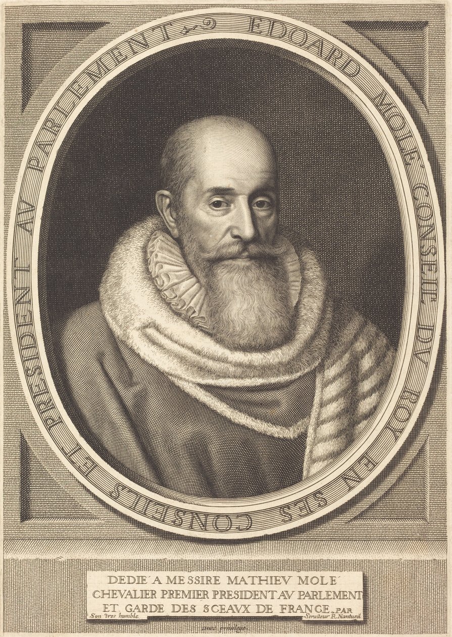 Édouard Molé autorstwa Robert Nanteuil