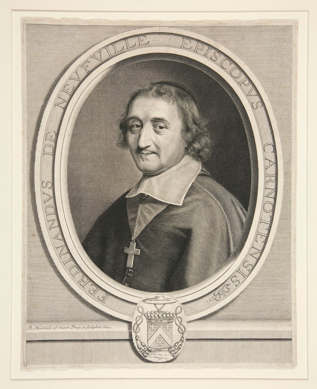 Ferdynand de Neufville, biskup Chartres (1608-1678) autorstwa Robert Nanteuil