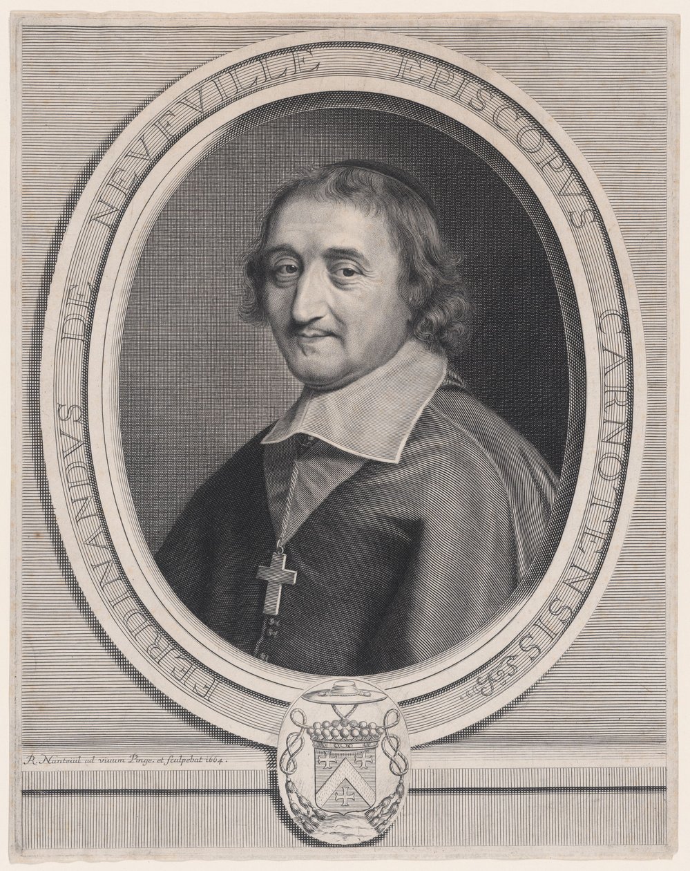 Ferdinand de Neufville, biskup Chartres (1608-1678) autorstwa Robert Nanteuil