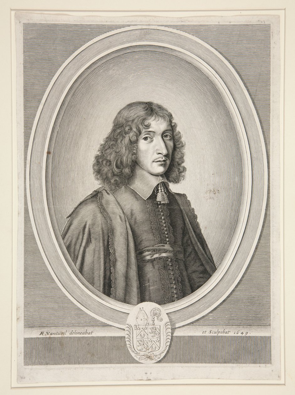 François Molé, opat kościoła Sainte-Croix w Bordeaux, a następnie mistrz spraw (1625–1712) autorstwa Robert Nanteuil