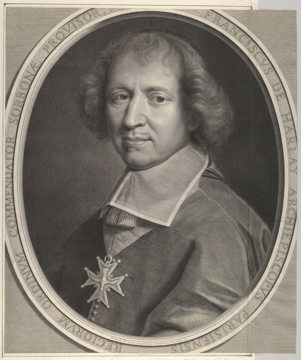 François de Harlay de Champvallon autorstwa Robert Nanteuil