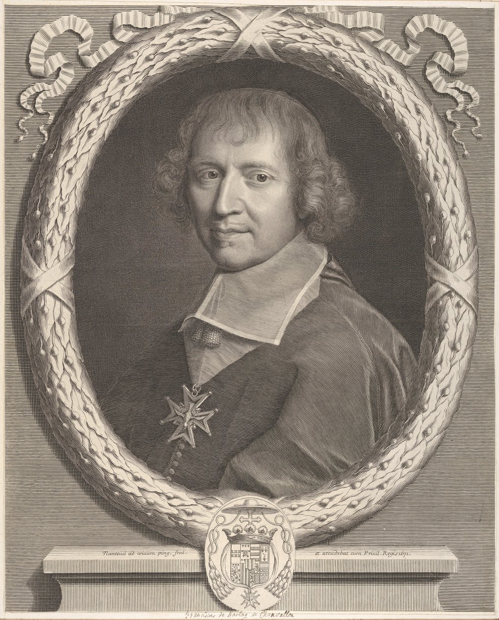 François de Harlay de Champvallon autorstwa Robert Nanteuil
