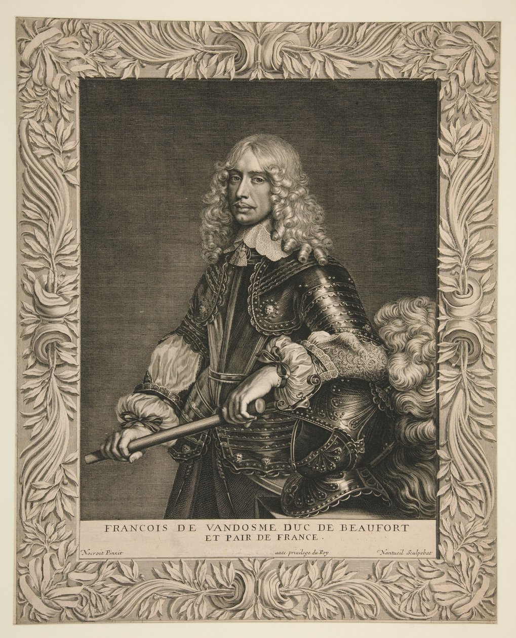 François de Vendôme, książę Beaufort i par Francji (książę Beaufort i francuski szlachcic) autorstwa Robert Nanteuil