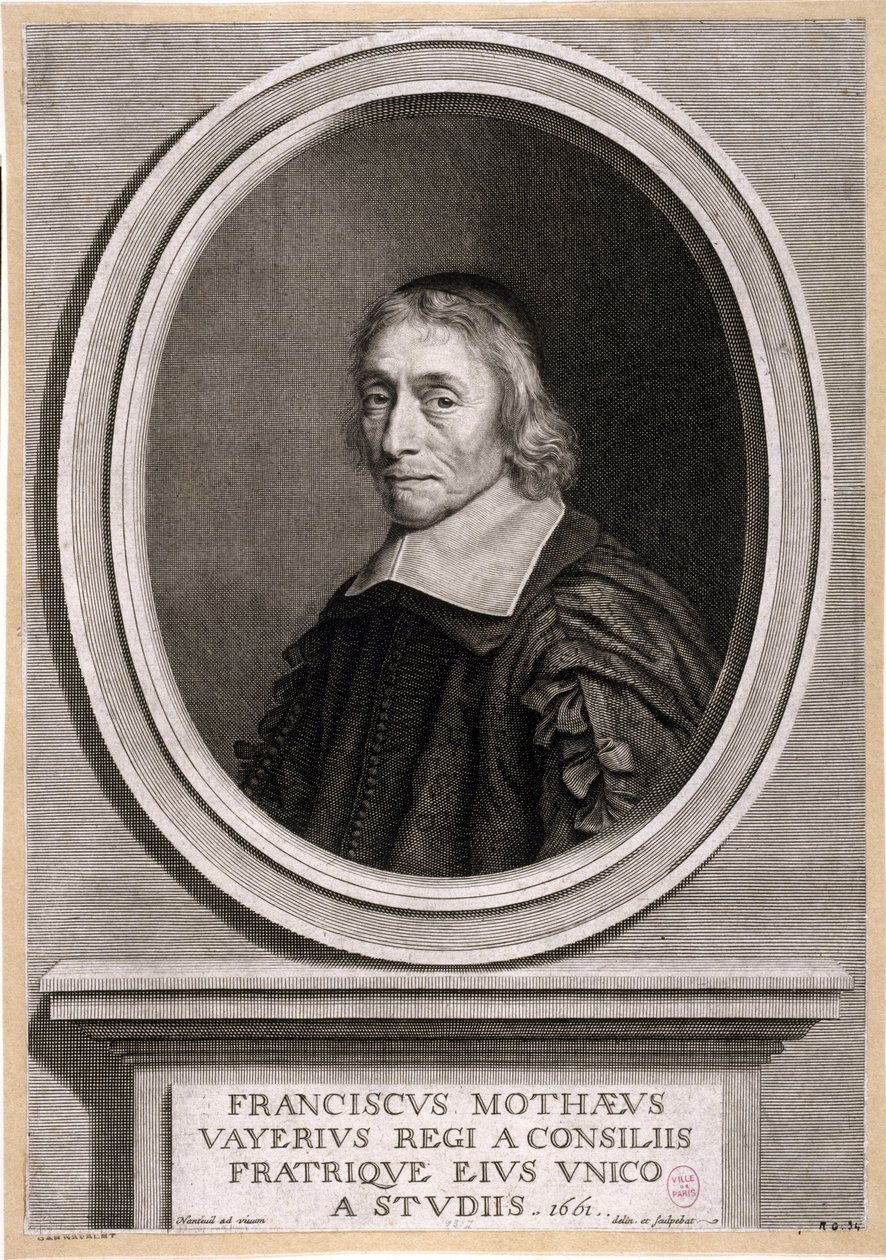 François de la Mothe-Levayer. 1661. autorstwa Robert Nanteuil