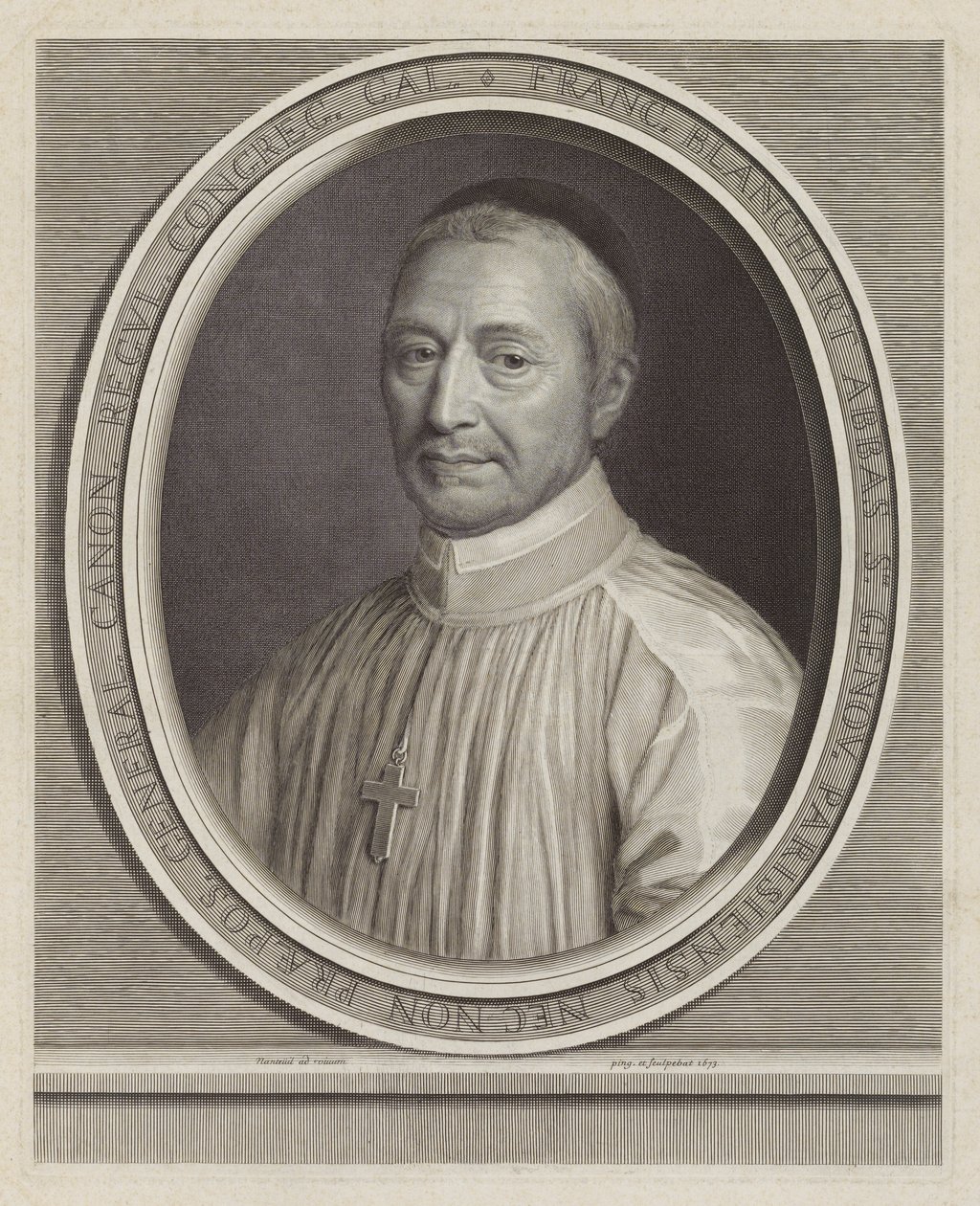 François Blanchart, Abb? de Sayde-Geneva?be (opat Sayde-Geneva?be) autorstwa Robert Nanteuil