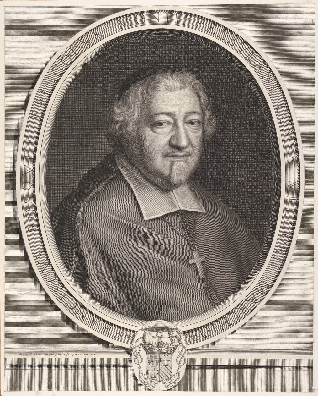 Francois Bosquet, 1671. autorstwa Robert Nanteuil