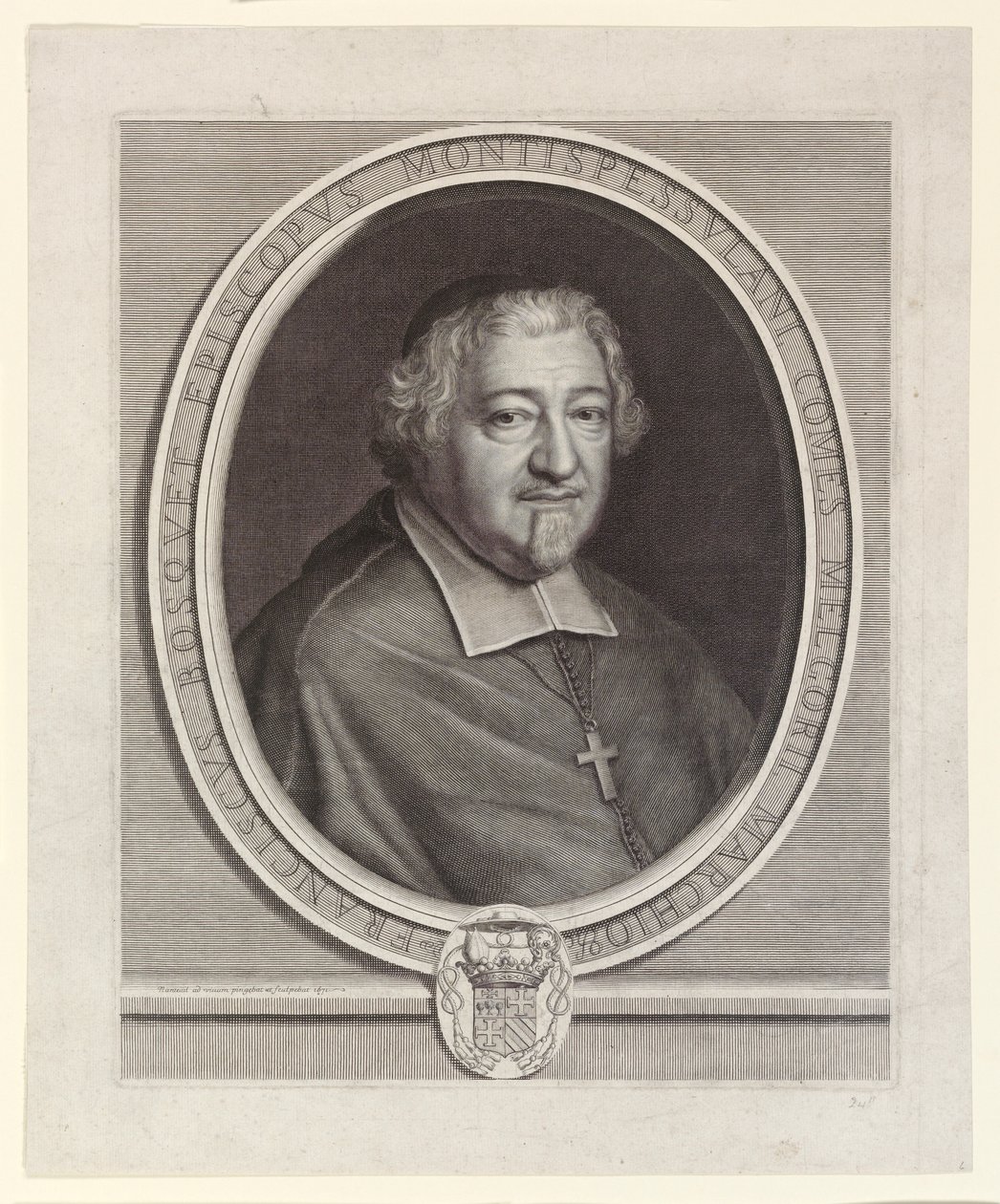 François Bosquet, biskup Montpellier (biskup Montpellier) autorstwa Robert Nanteuil