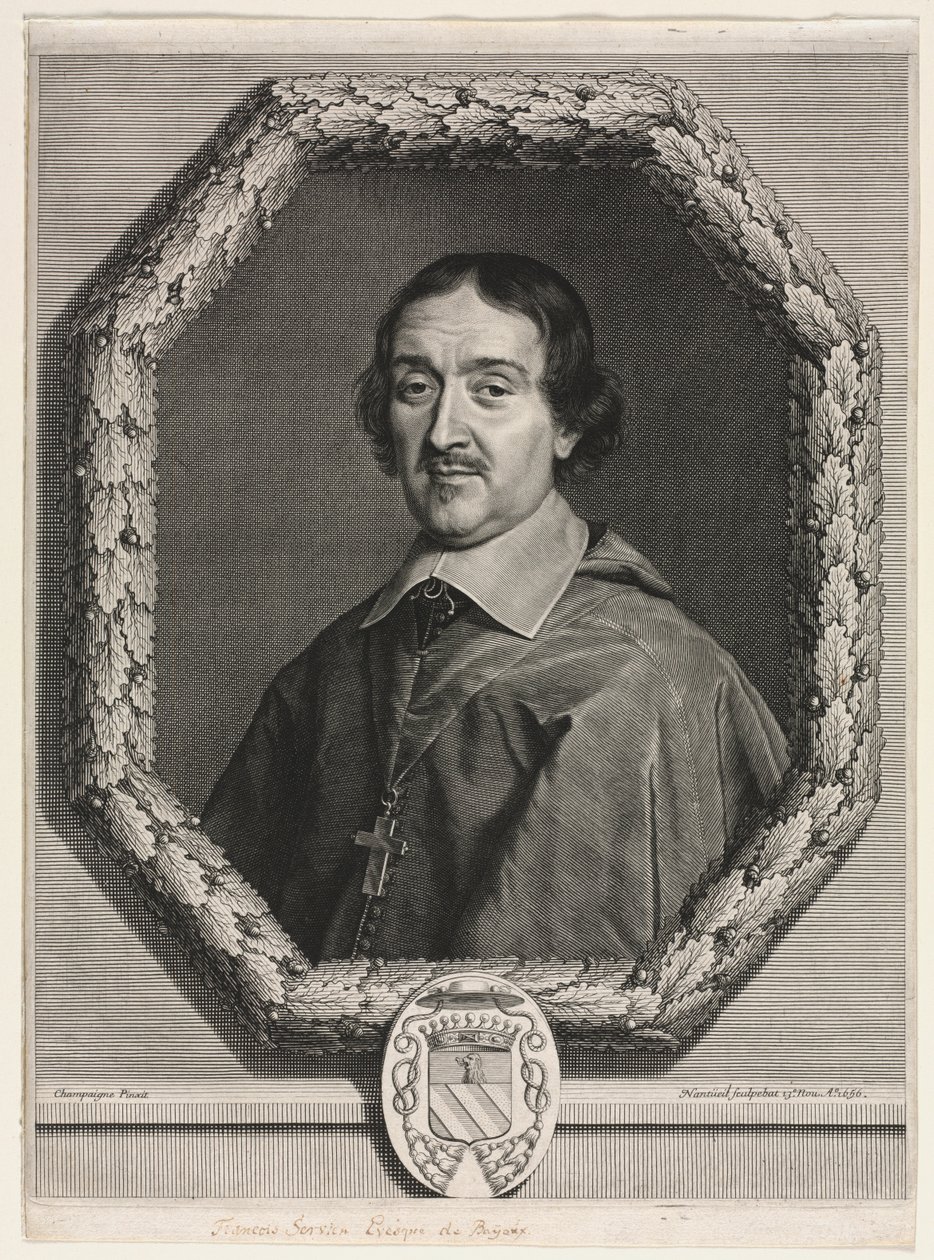 Francois Servien, biskup Bayeux, 1656. autorstwa Robert Nanteuil