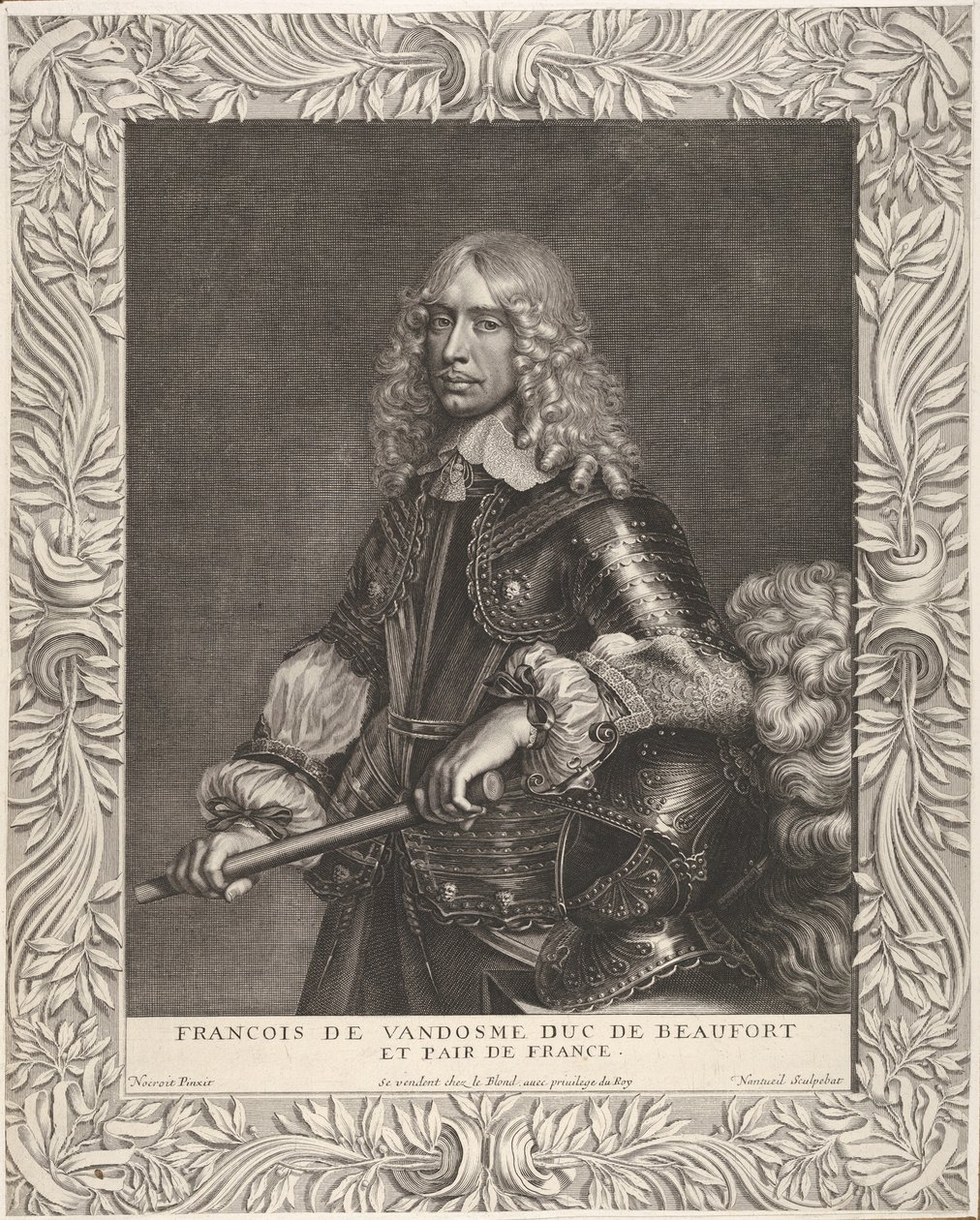 François de Vendôme, książę Beaufort, ca. 1649. autorstwa Robert Nanteuil