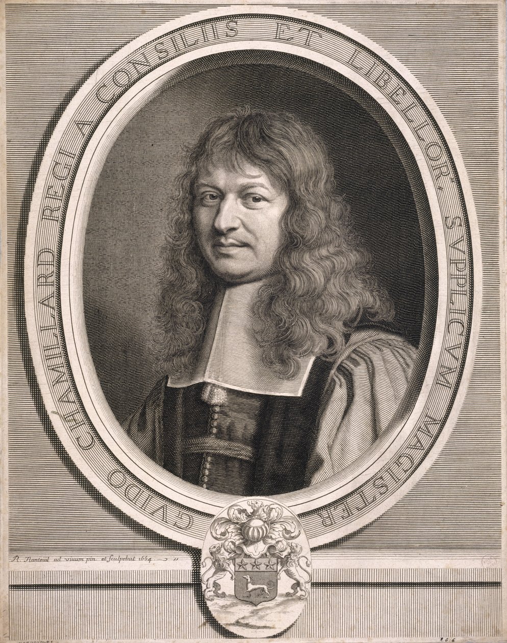 Guido Chamillard, mistrz petycji. 1664. autorstwa Robert Nanteuil