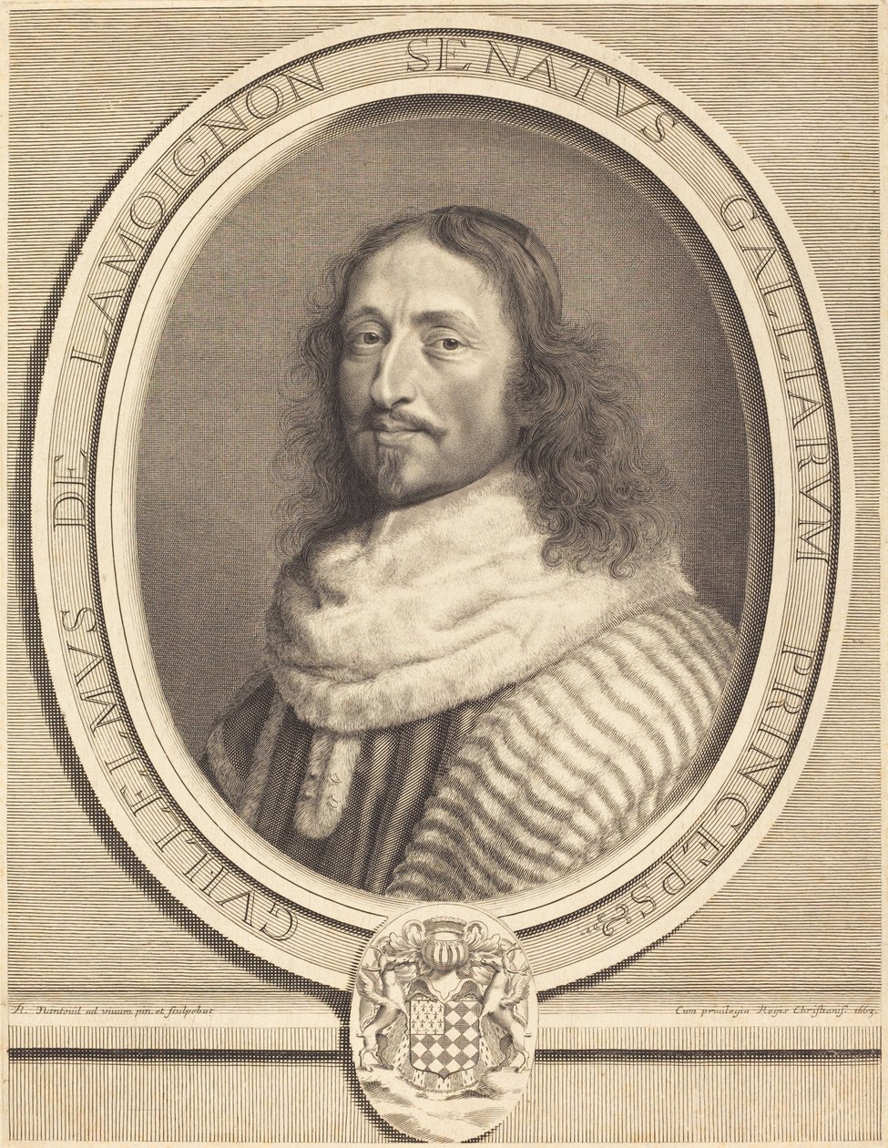 Guillaume de Lamoignon autorstwa Robert Nanteuil