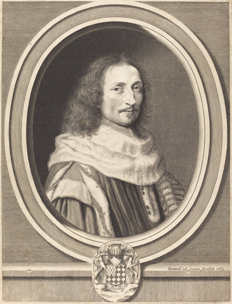 Guillaume de Lamoignon autorstwa Robert Nanteuil