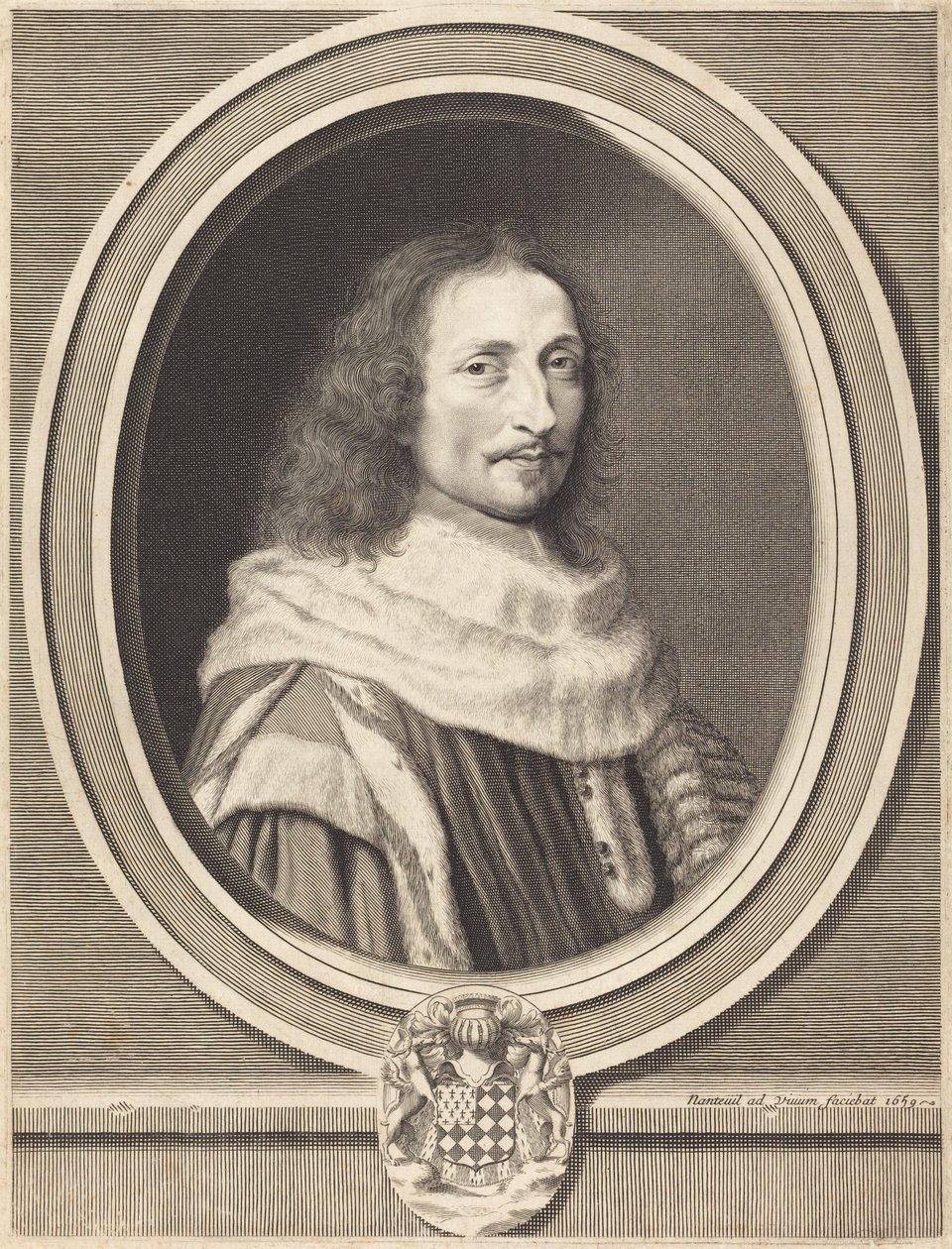 Guillaume de Lamoignon autorstwa Robert Nanteuil