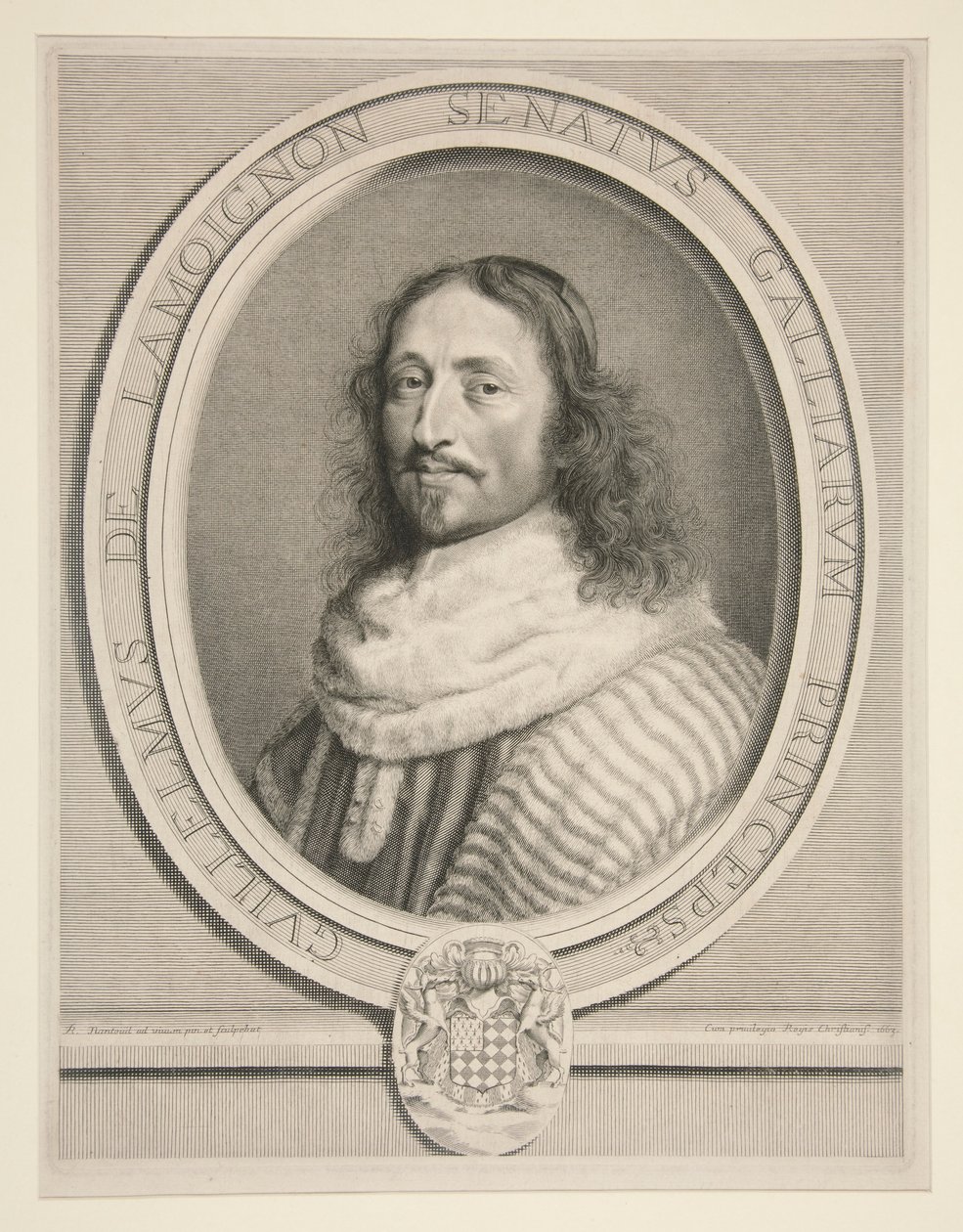 Guillaume de Lamoignon, markiz Baville autorstwa Robert Nanteuil