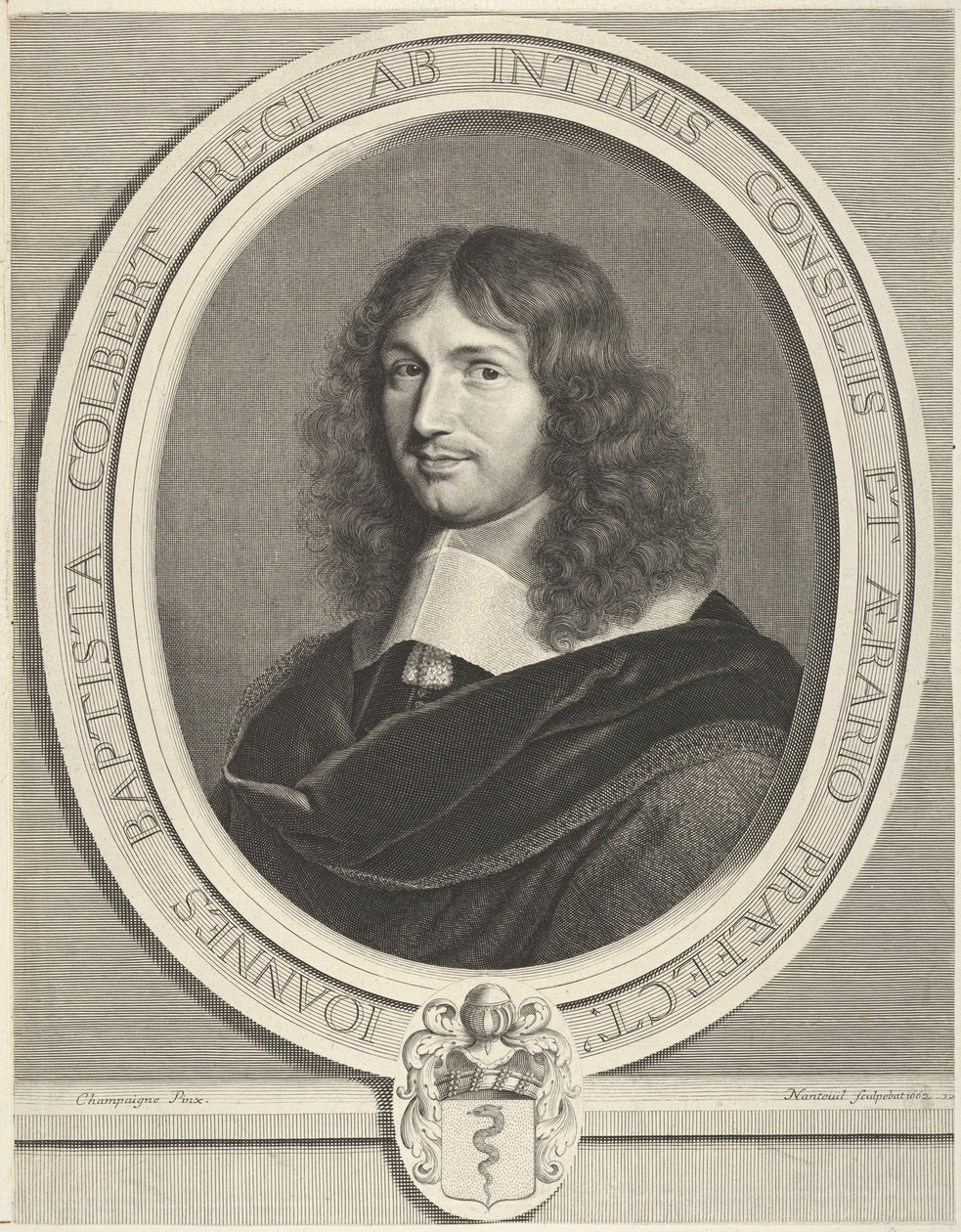 Jean-Baptiste Colbert, 1662. autorstwa Robert Nanteuil