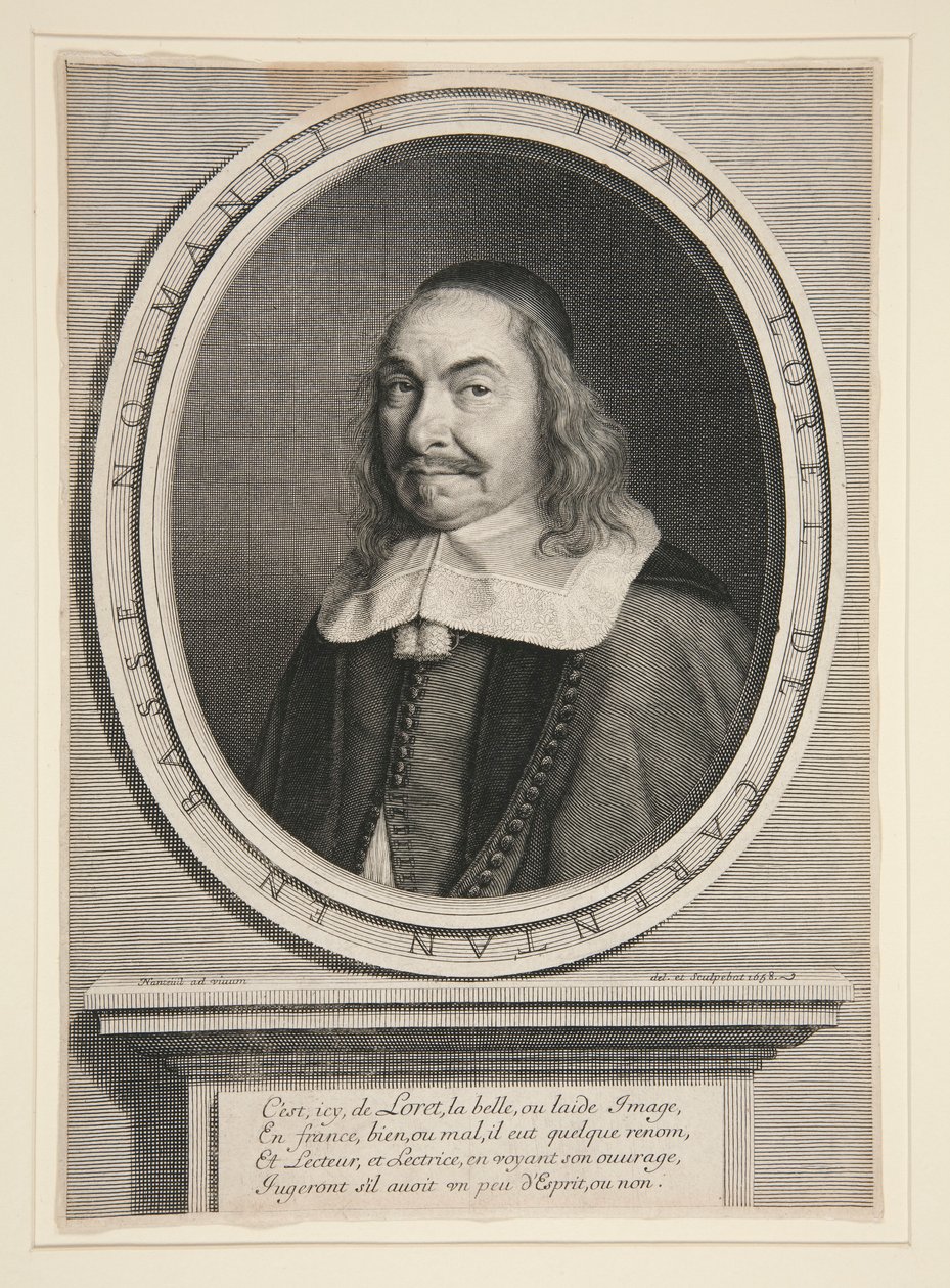 Jean Loret (1595-1665) francuski pisarz autorstwa Robert Nanteuil