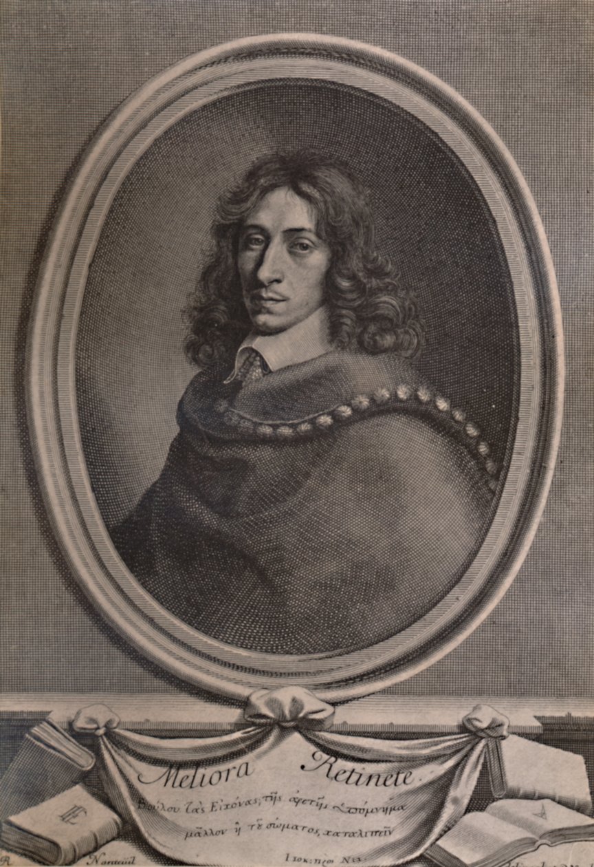 John Evelyn, angielski pisarz, ogrodnik i pamiętnikarz, c1650 1894 autorstwa Robert Nanteuil