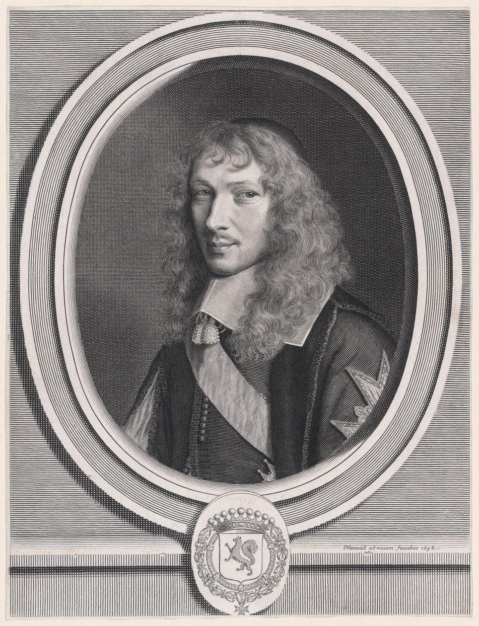 Ojciec Basile Fouquet (1622–1680), opat z Barbeaux i Rigny, kanclerz orderów królewskich (Abbot of Barbeaux and Rigny, Chancellor of the King’s Orders) autorstwa Robert Nanteuil