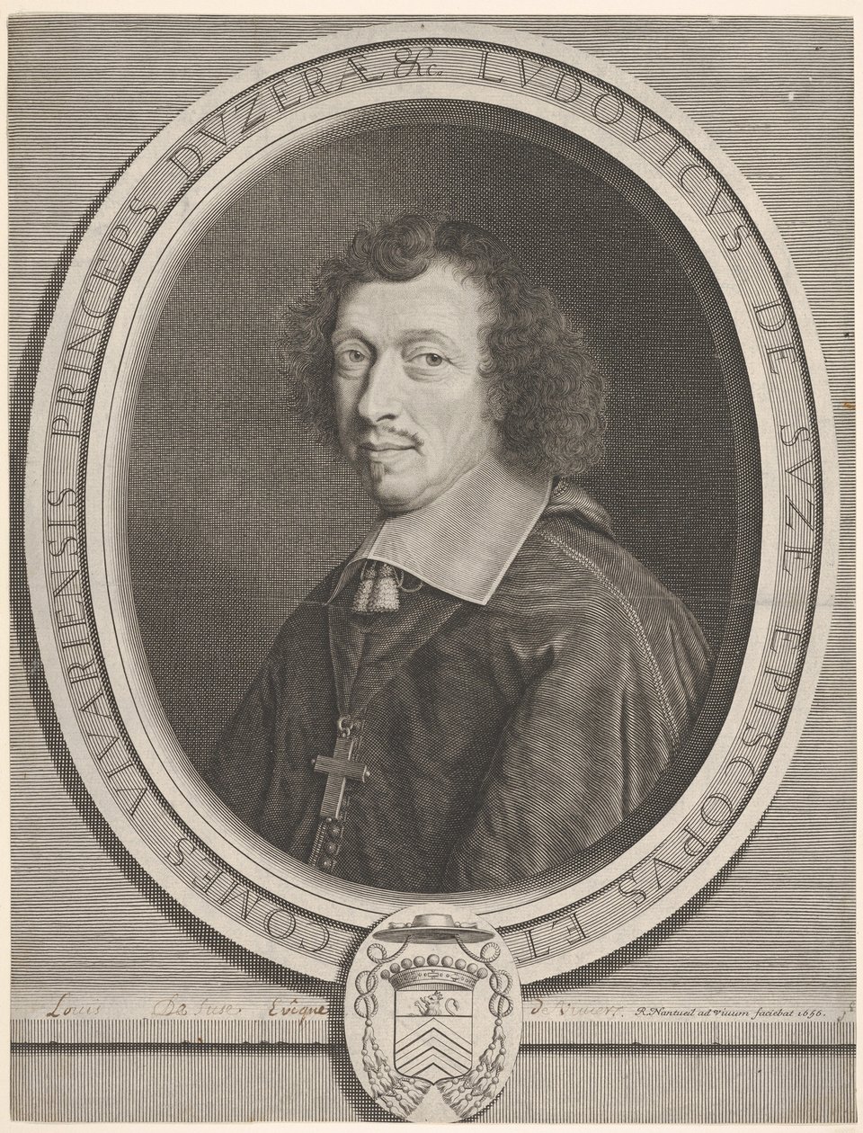 Louis-Francois de La Baume de Suze, 1656. autorstwa Robert Nanteuil
