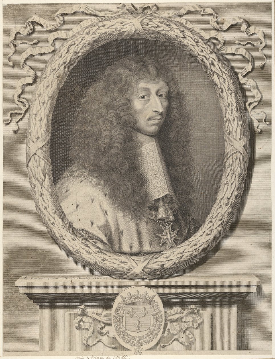 Ludwik II Burbon, książę Condé, 1662. autorstwa Robert Nanteuil