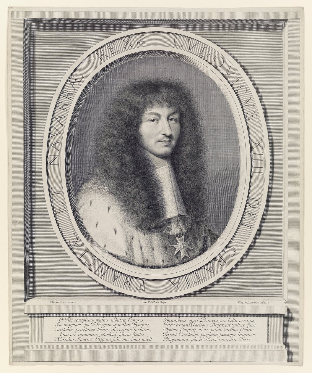 Ludwik XIV autorstwa Robert Nanteuil