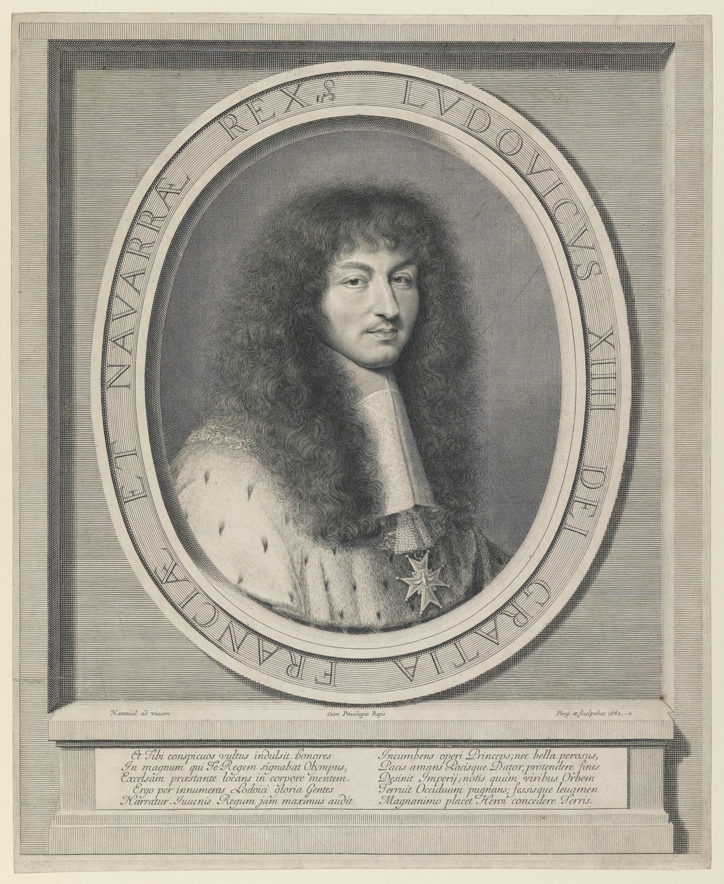 Ludwik XIV autorstwa Robert Nanteuil