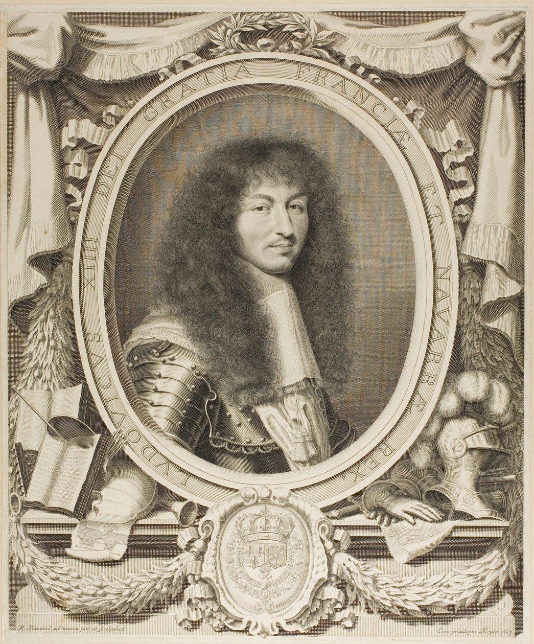 Ludwik XIV autorstwa Robert Nanteuil