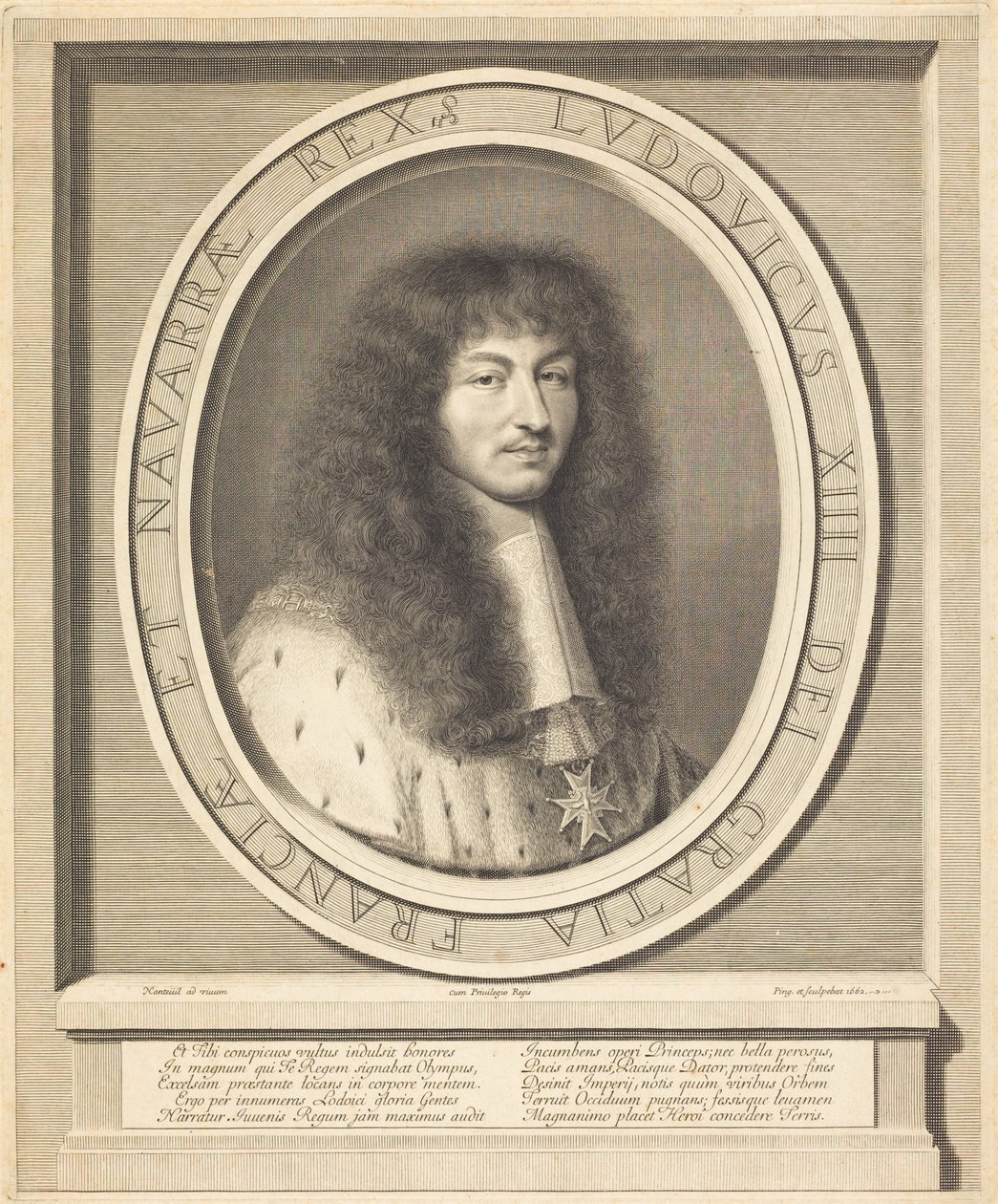 Ludwik XIV autorstwa Robert Nanteuil