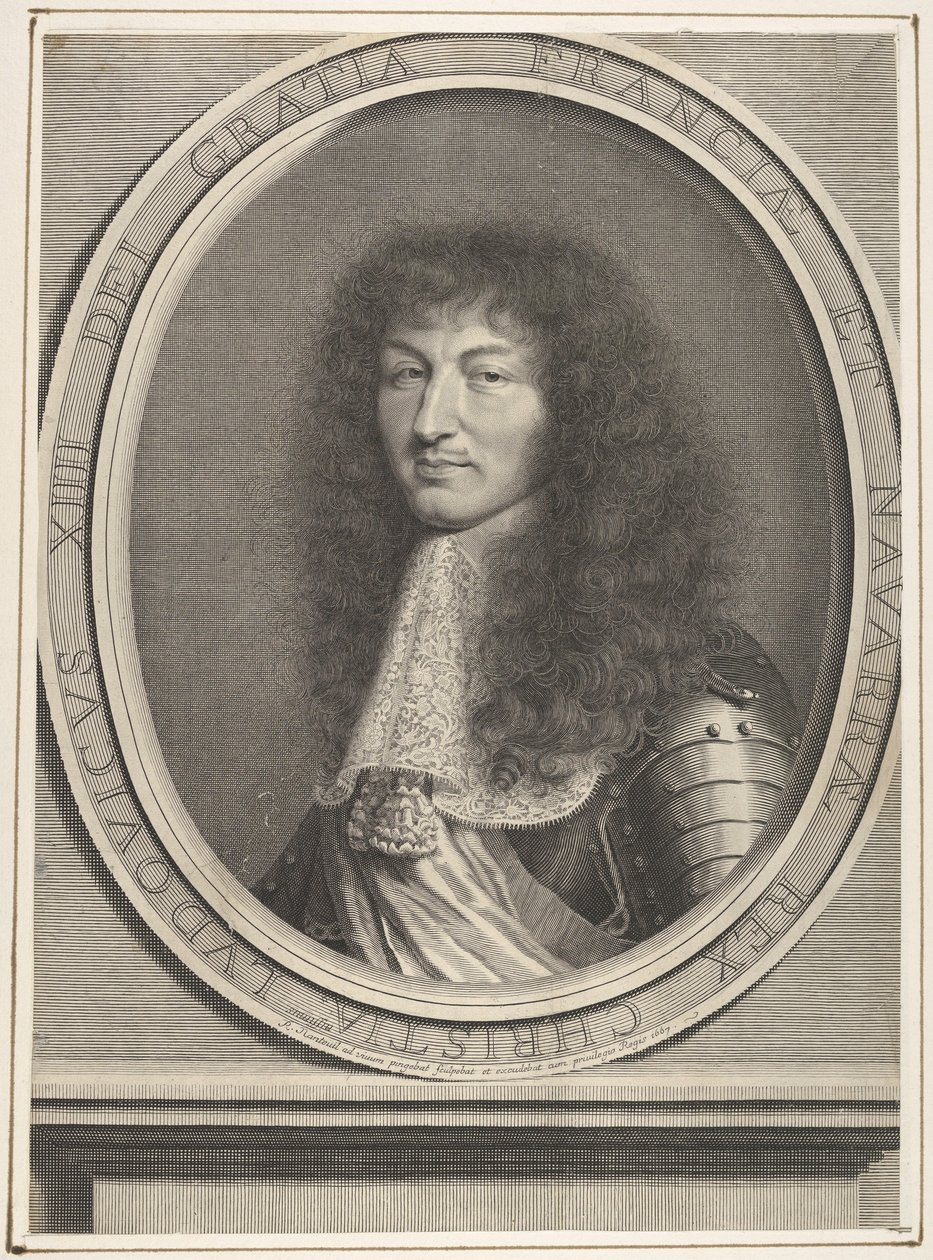 Ludwik XIV, 1667. autorstwa Robert Nanteuil