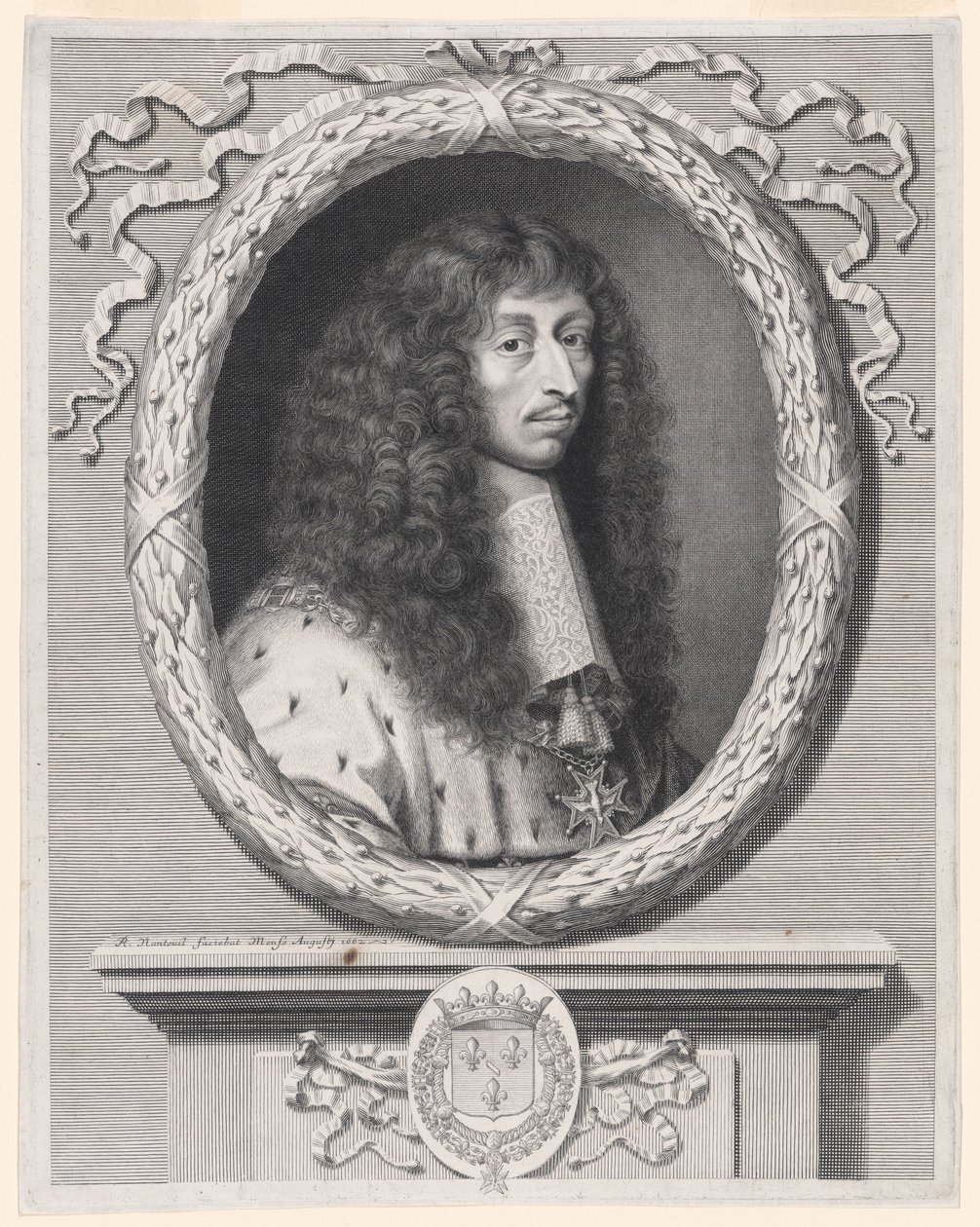 Ludwik de Bourbon, II tego imienia, książę de Condé, zwany Monsieur le Prince (1621-1686) autorstwa Robert Nanteuil