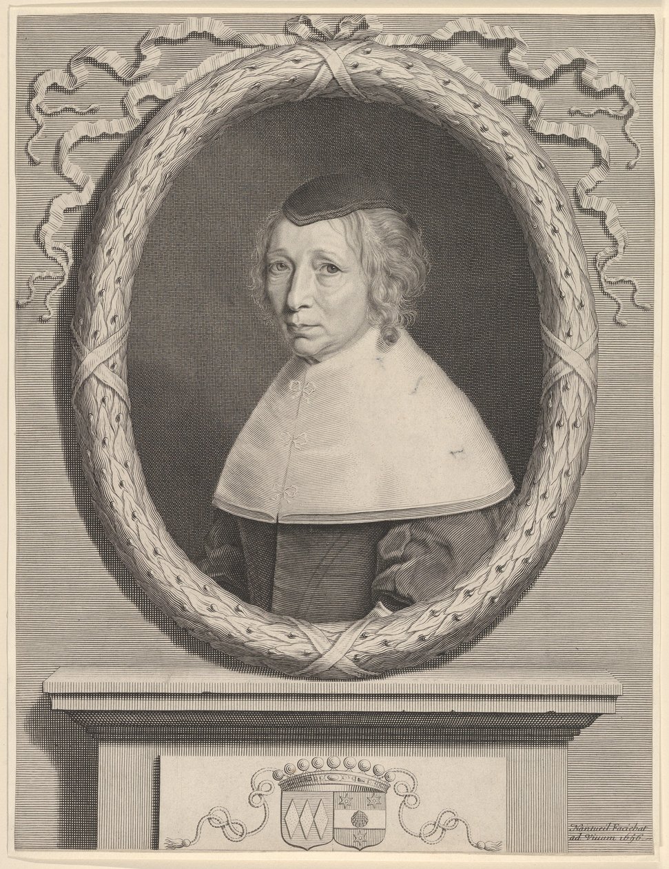Madame Bouthillier Marie de Bragelogne, 1656. autorstwa Robert Nanteuil