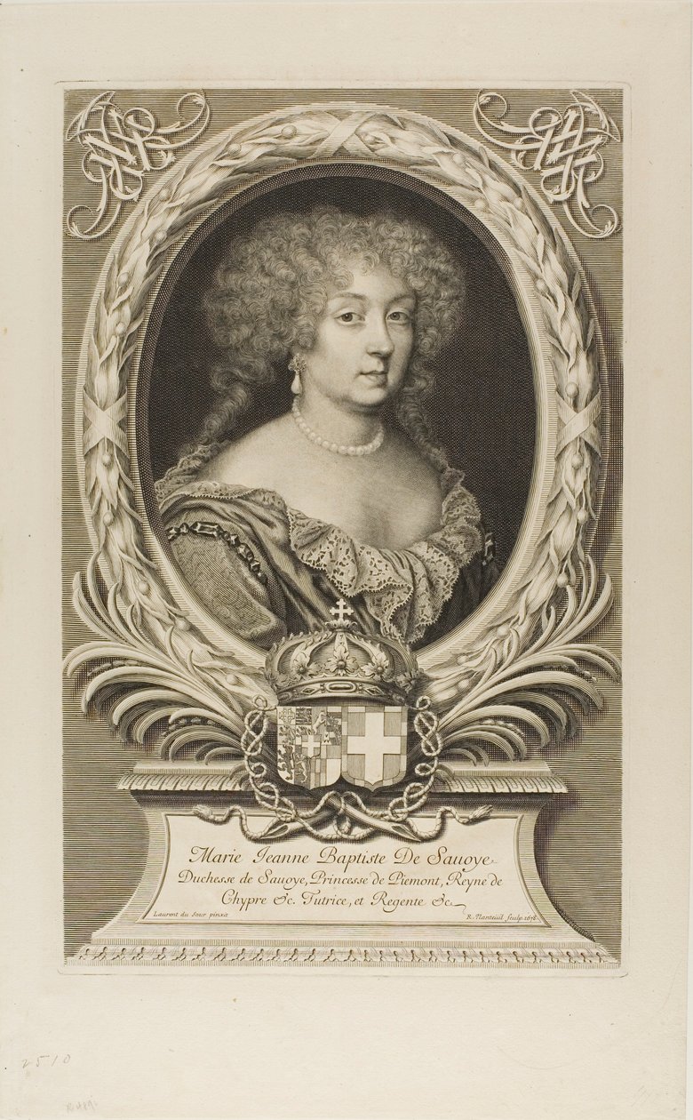 Marie Jeanne Baptiste, księżna Sabaudii autorstwa Robert Nanteuil