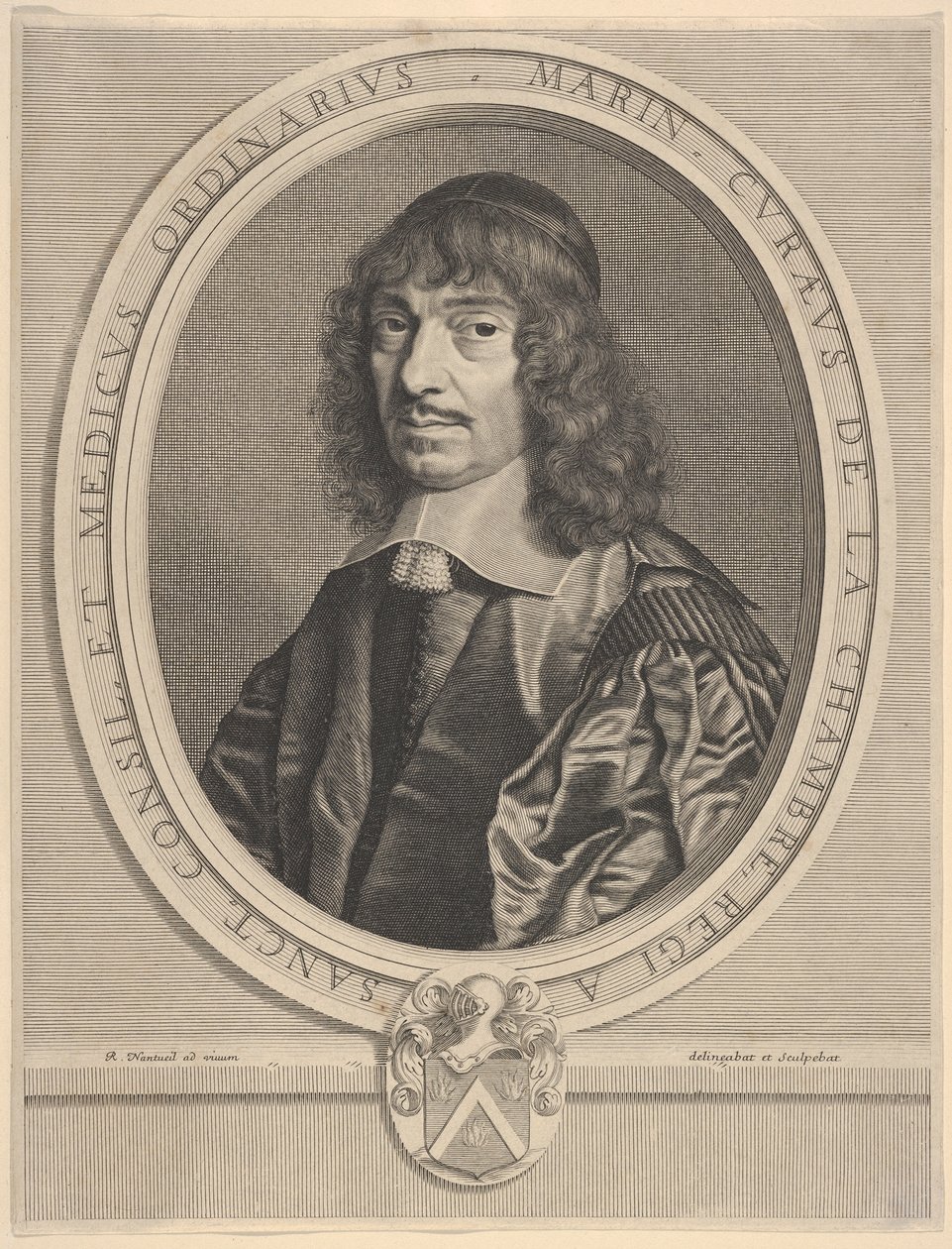 Marin Cureau de La Chambre, ca. 1656. autorstwa Robert Nanteuil