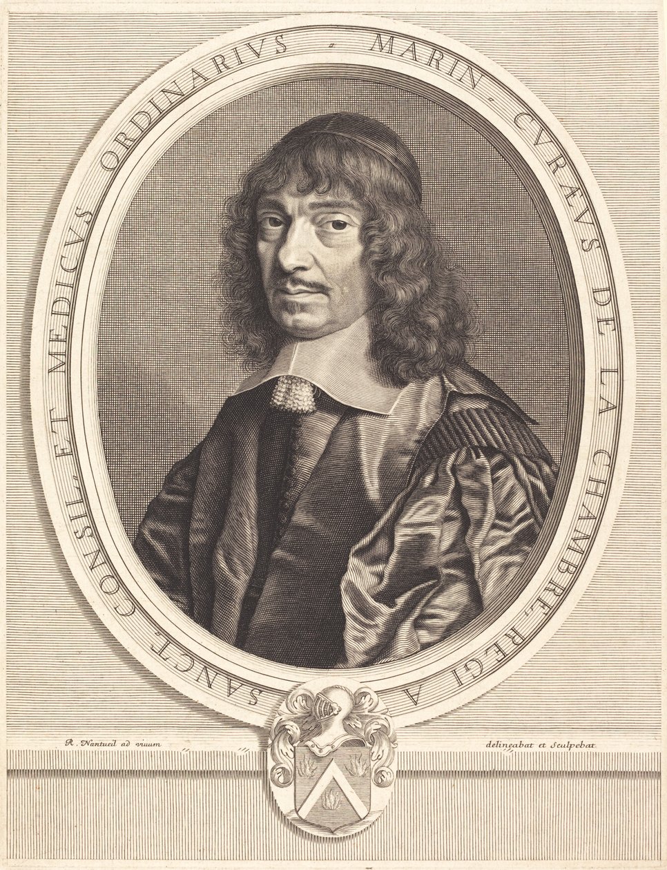 Marin Cureau de la Chambre autorstwa Robert Nanteuil