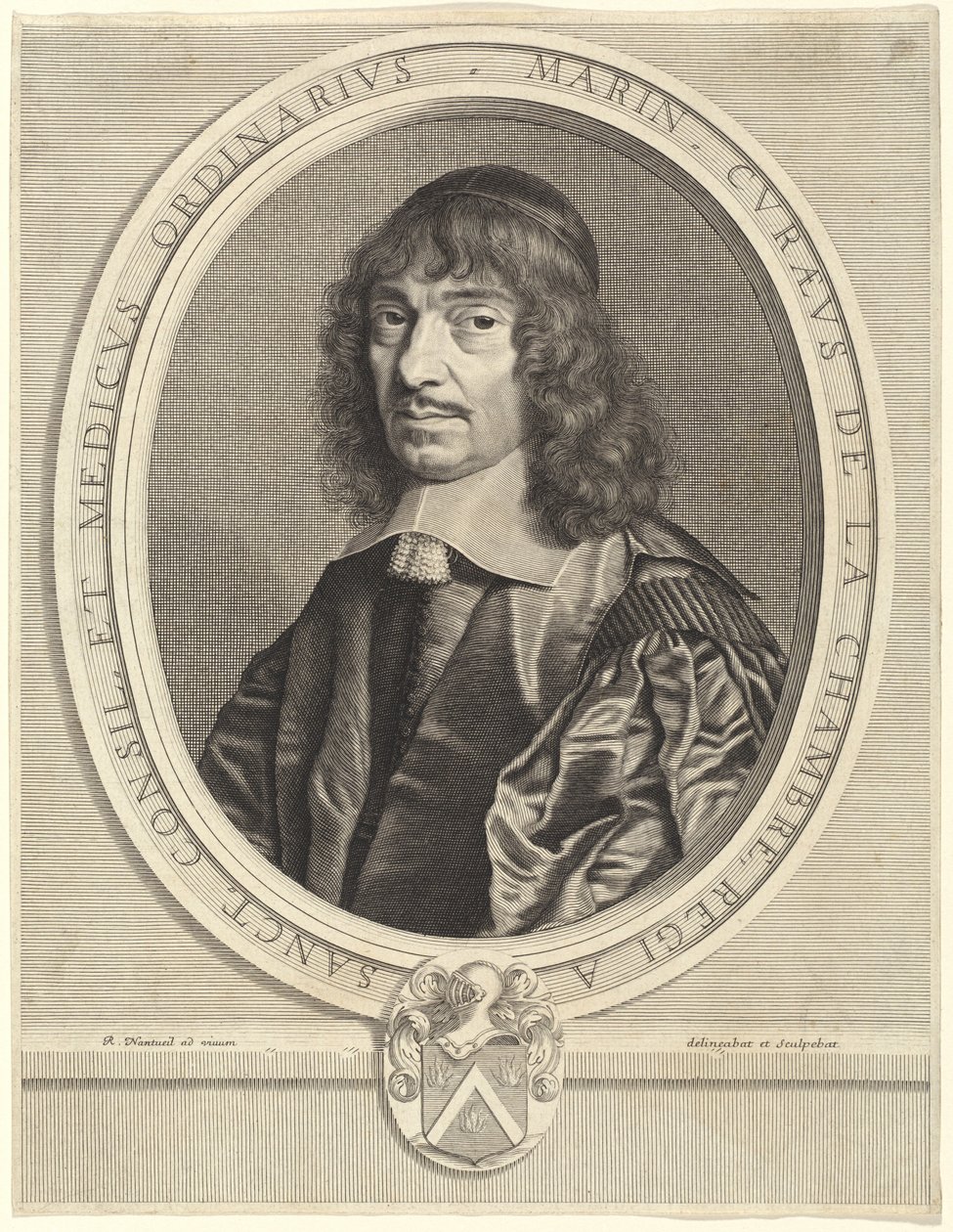 Marin Cureau de la Chambre autorstwa Robert Nanteuil