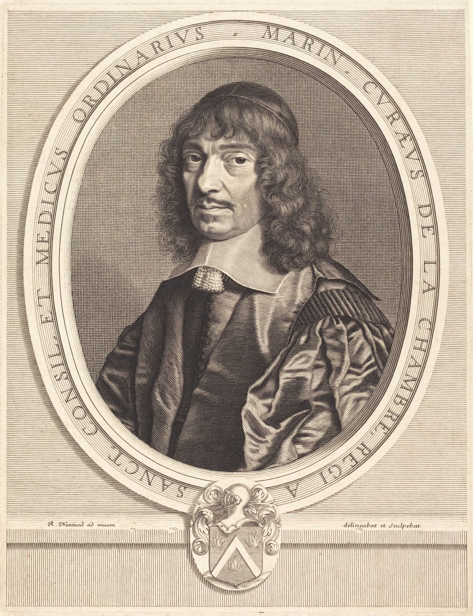Marin Cureau de la Chambre autorstwa Robert Nanteuil