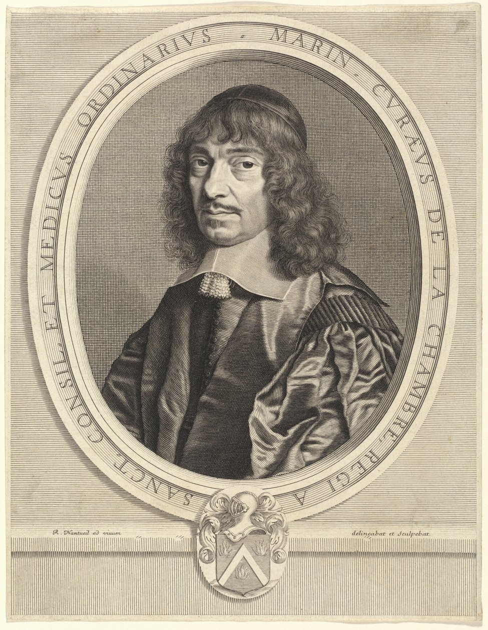 Marin Cureau de la Chambre autorstwa Robert Nanteuil