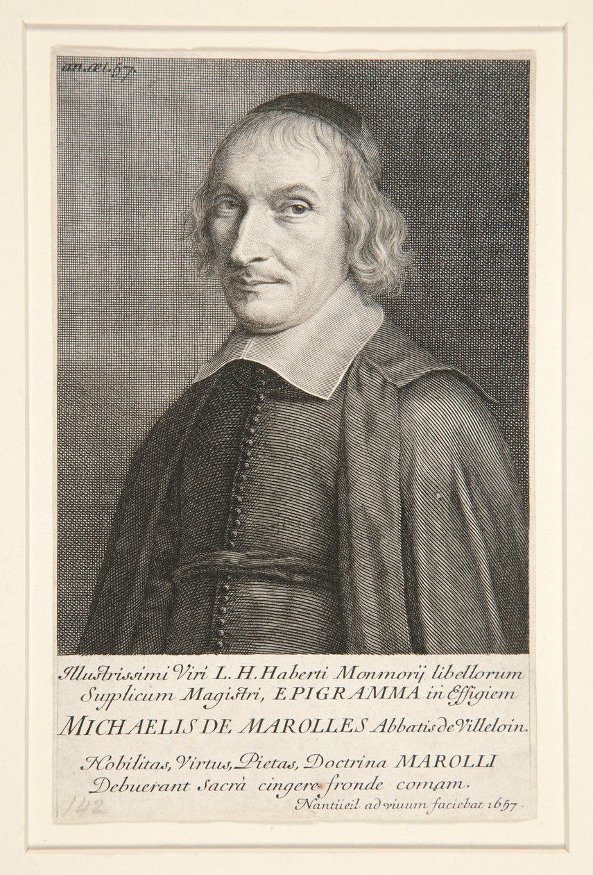 Michał z Marolles (1600-1681) autorstwa Robert Nanteuil