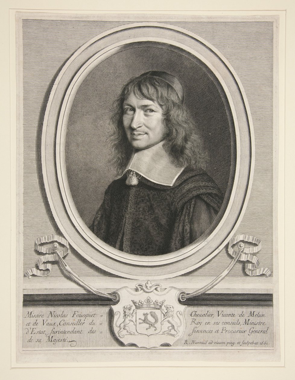 Nicolas Fouquet (Foucquet), wicehrabia Melun i Vaux autorstwa Robert Nanteuil