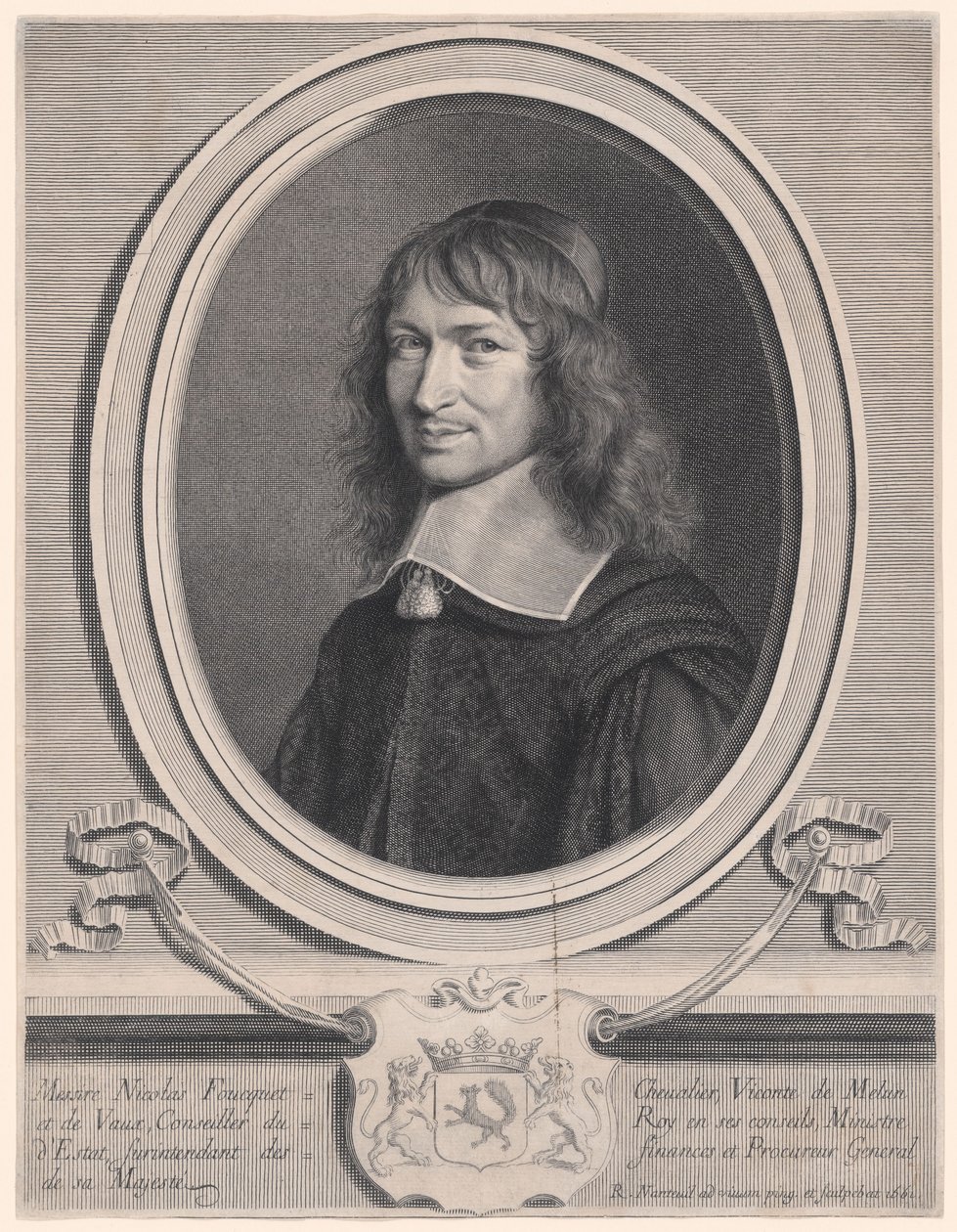 Nicholas Fouquet, nadzorca finansów (1615–1680) autorstwa Robert Nanteuil
