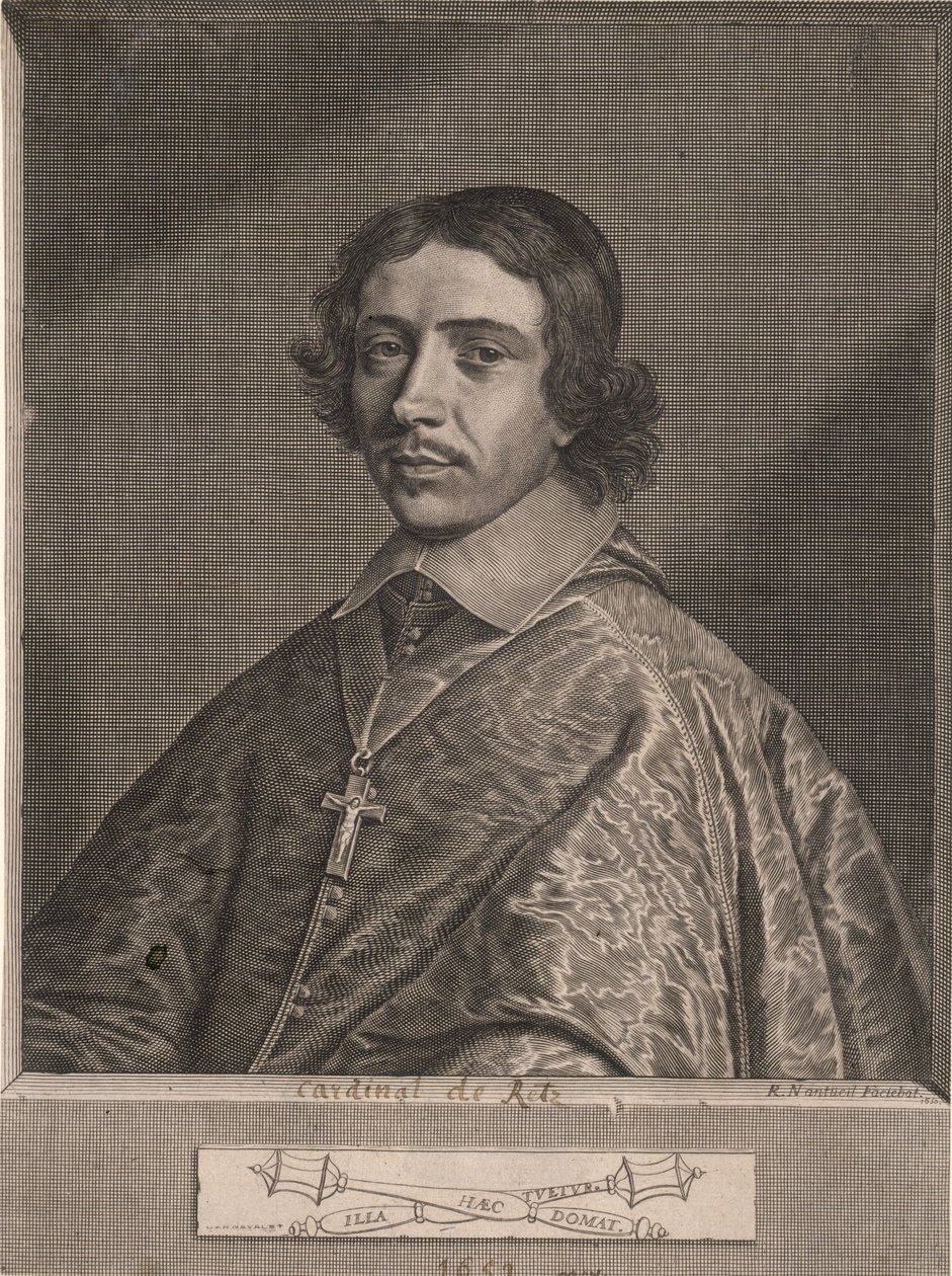 Paul de Gondy, kardynał de Retz. autorstwa Robert Nanteuil