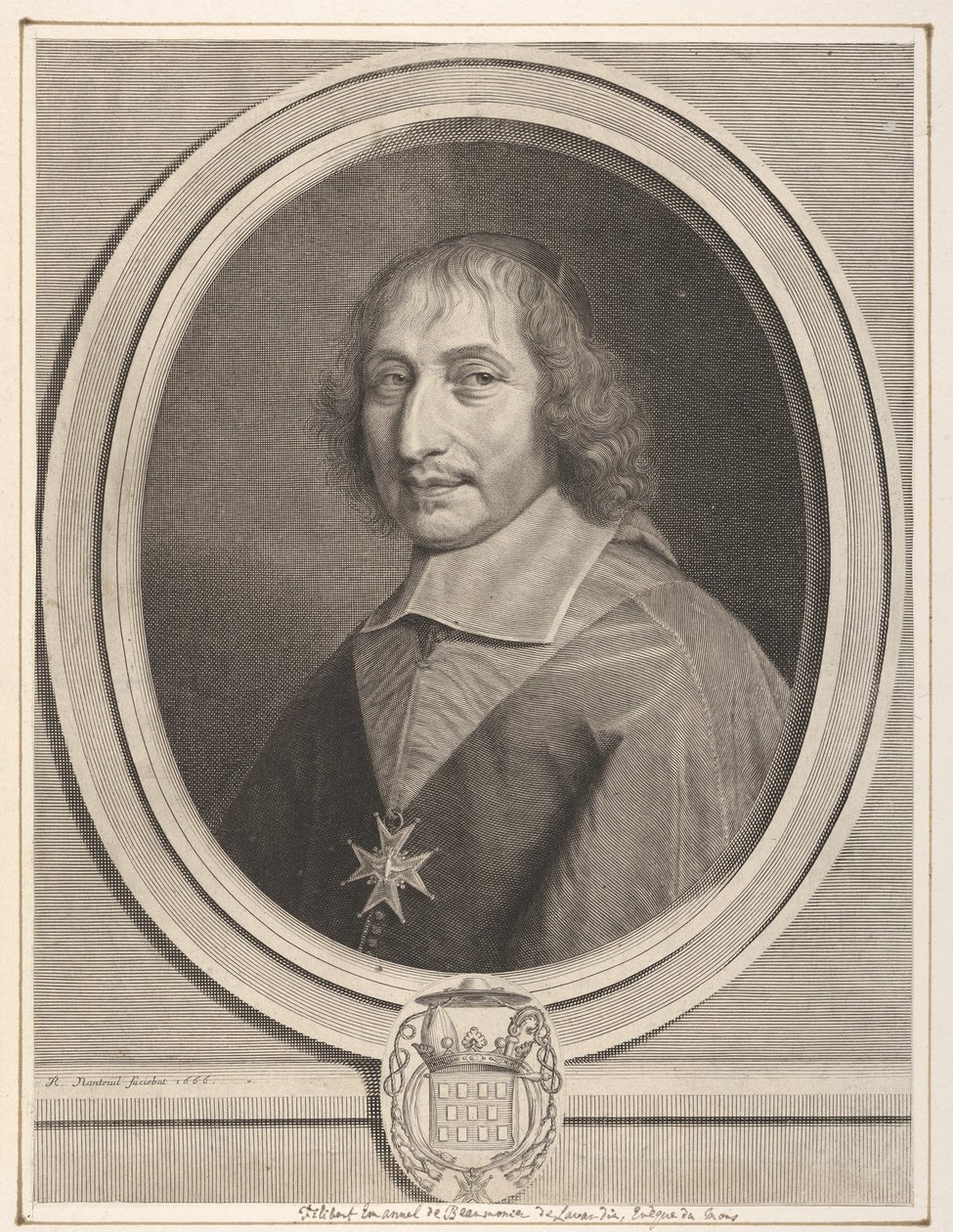 Philbert-Emmanuel de Beaumanoir de Lavardin, 1666. autorstwa Robert Nanteuil