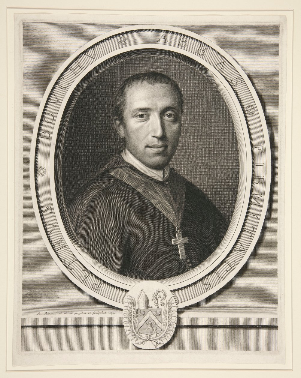 Pierre Bouchu, Abb? de la Fert?, a następnie z Clairvaux (opat z La Fert?, a następnie z Clairvaux) autorstwa Robert Nanteuil