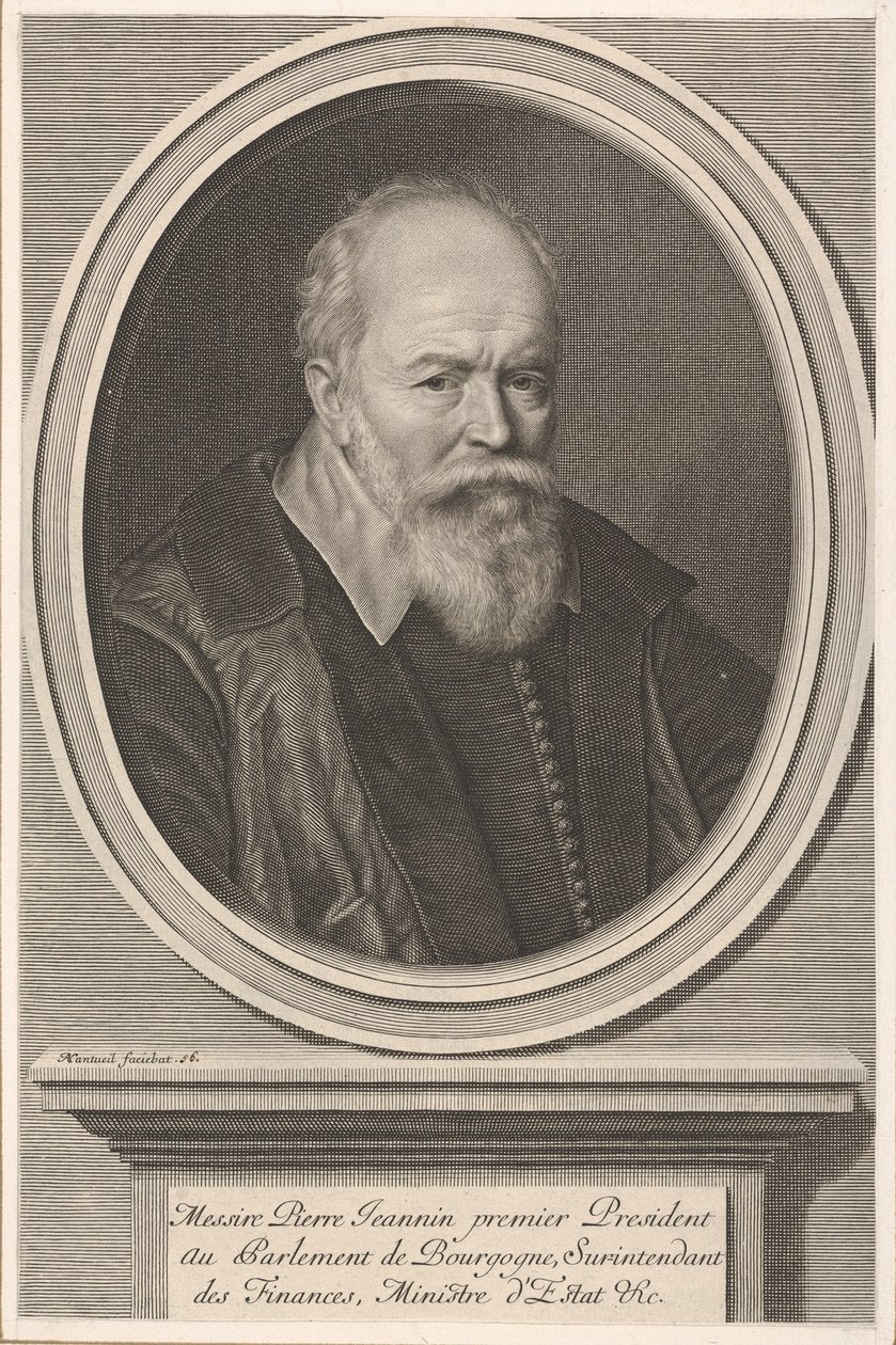 Pierre Jeannin, ca. 1656. autorstwa Robert Nanteuil