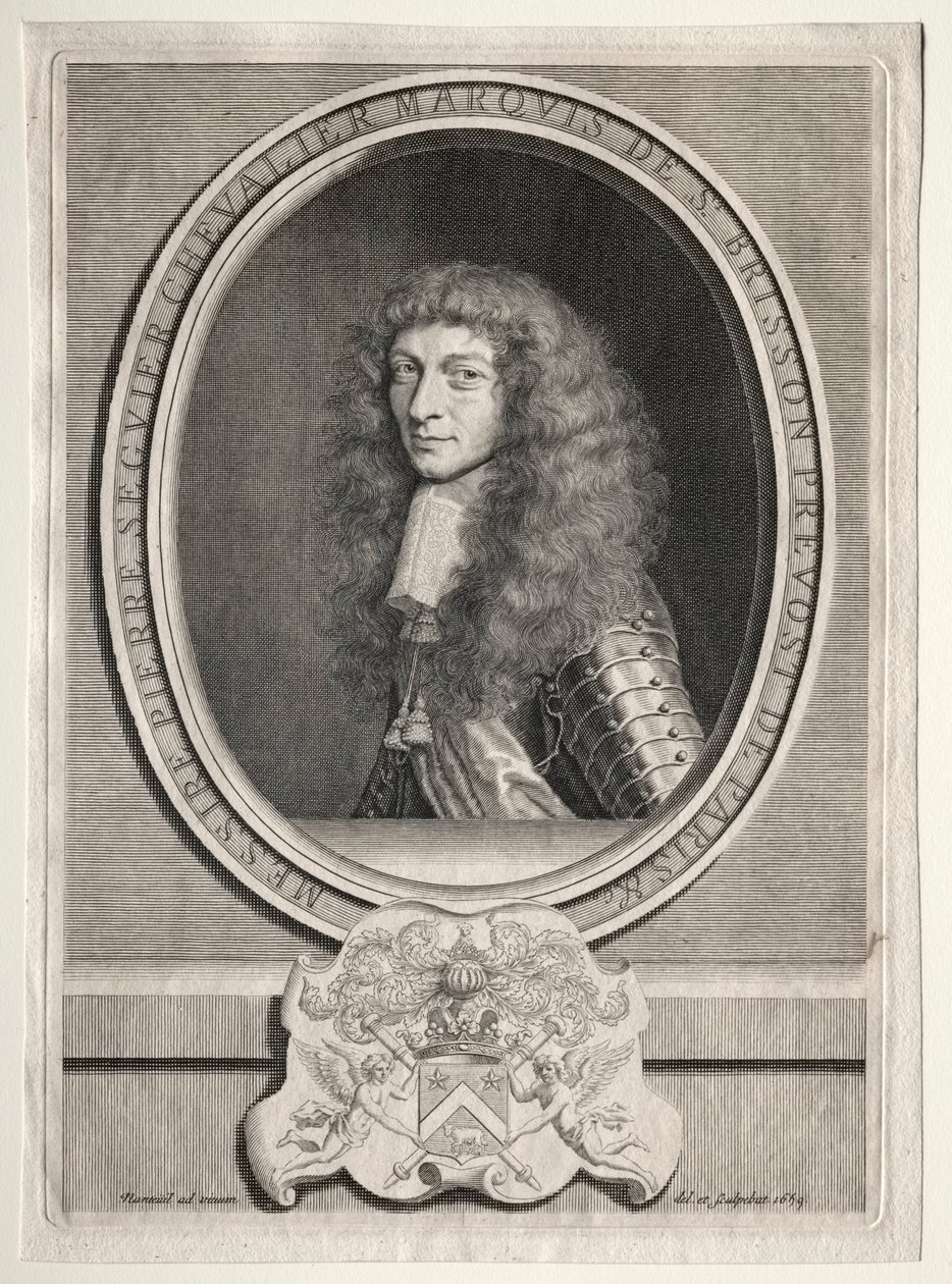 Pierre Seguier Chevalier, markiz St. Brisson autorstwa Robert Nanteuil