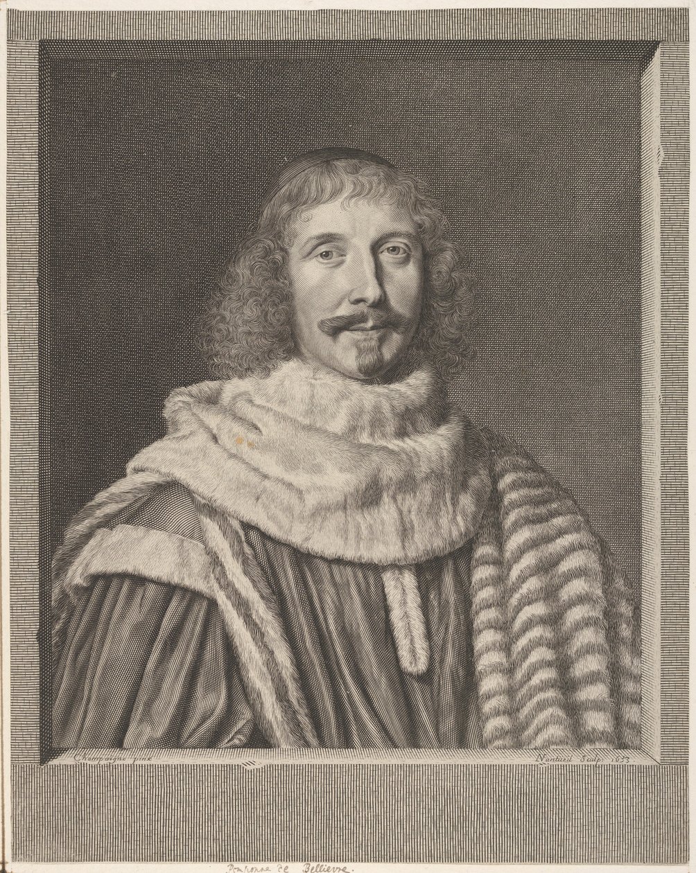 Pompone II de Bellièvre, 1653. autorstwa Robert Nanteuil
